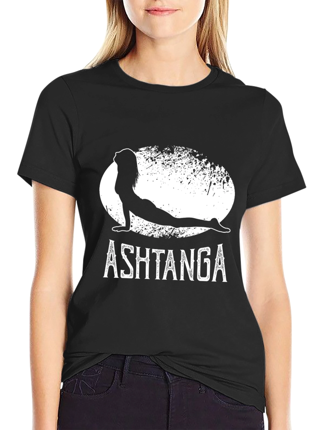 Ashtanga Yoga T-Shirt - Black Graphic Tee
