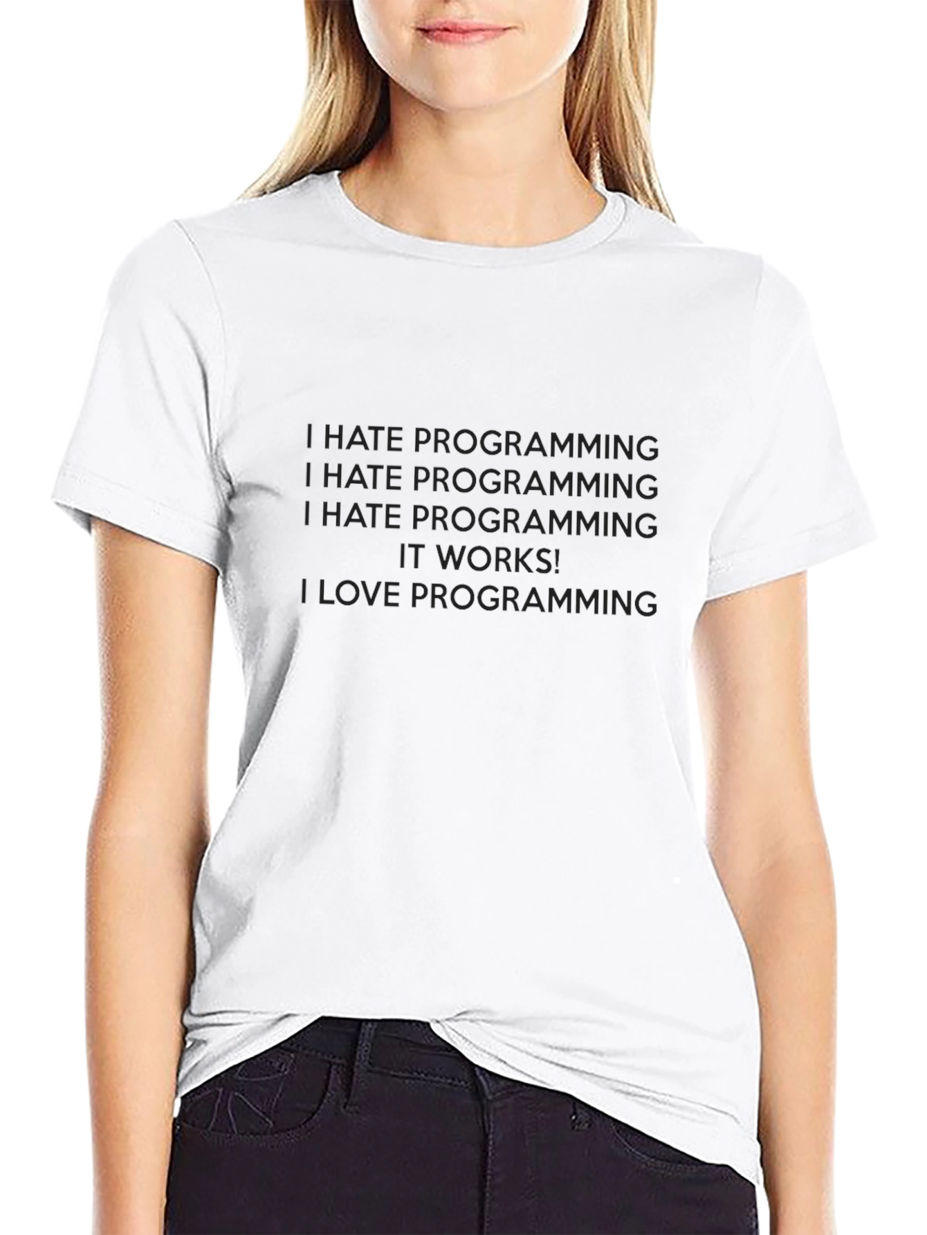 Funny Programming T-Shirt: Love/Hate Programmer Gift