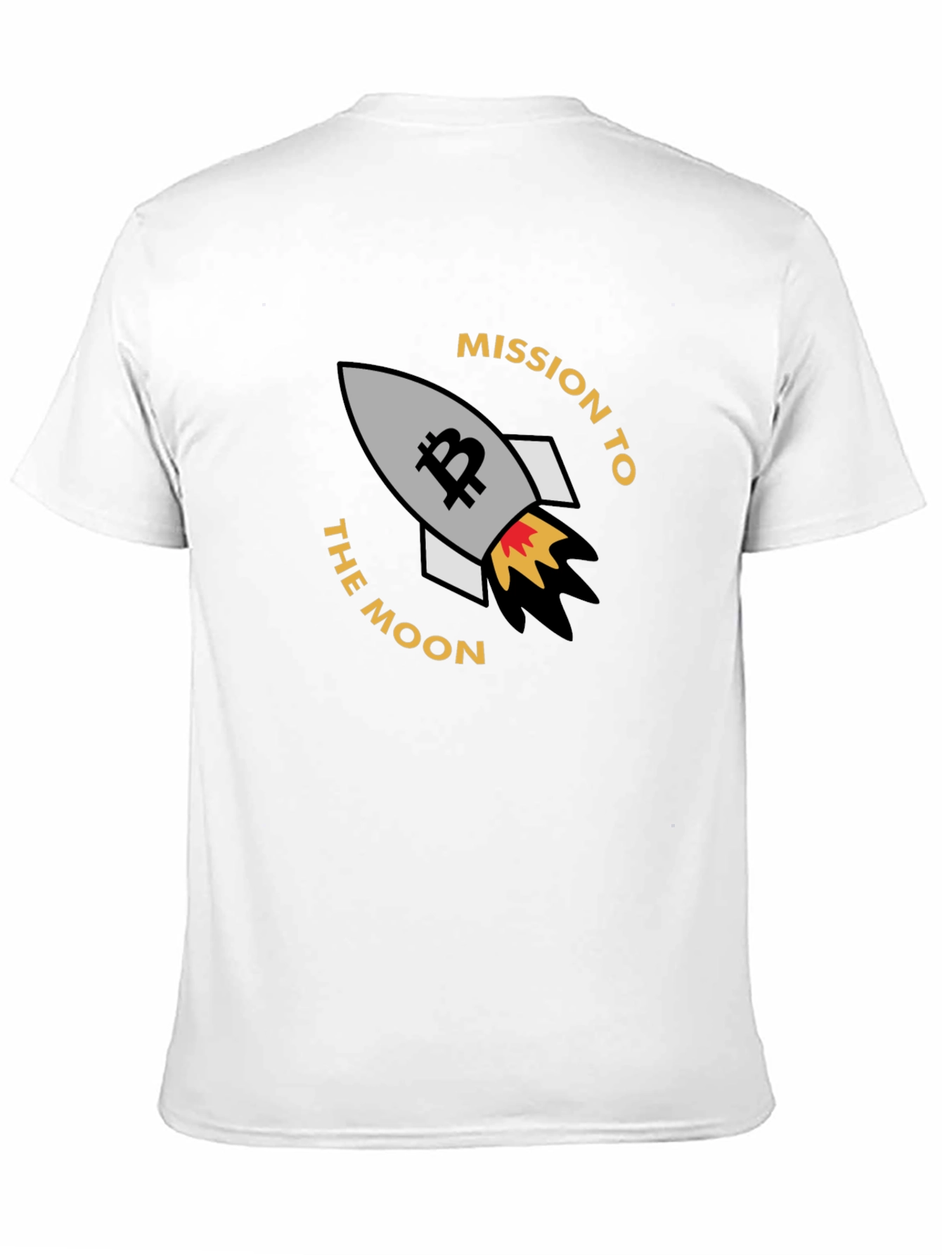Bitcoin Mission To The Moon Black T-Shirt