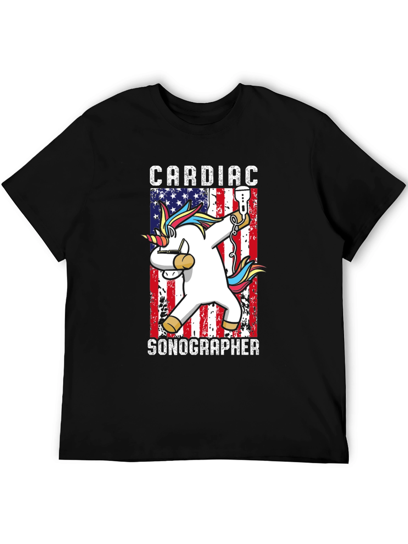 Cardiac Sonographer T-Shirt - American Unicorn