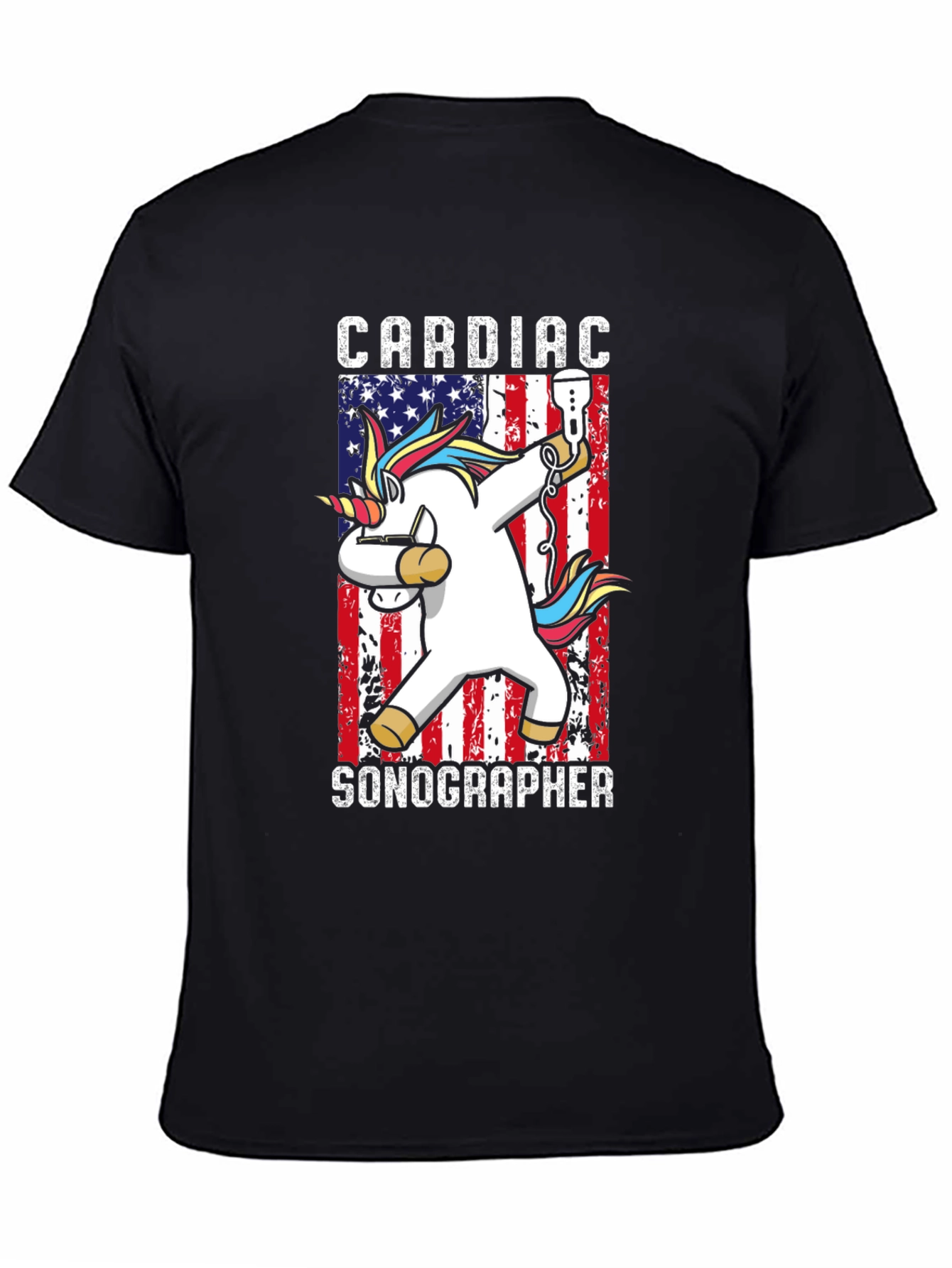 Cardiac Sonographer T-Shirt - American Unicorn