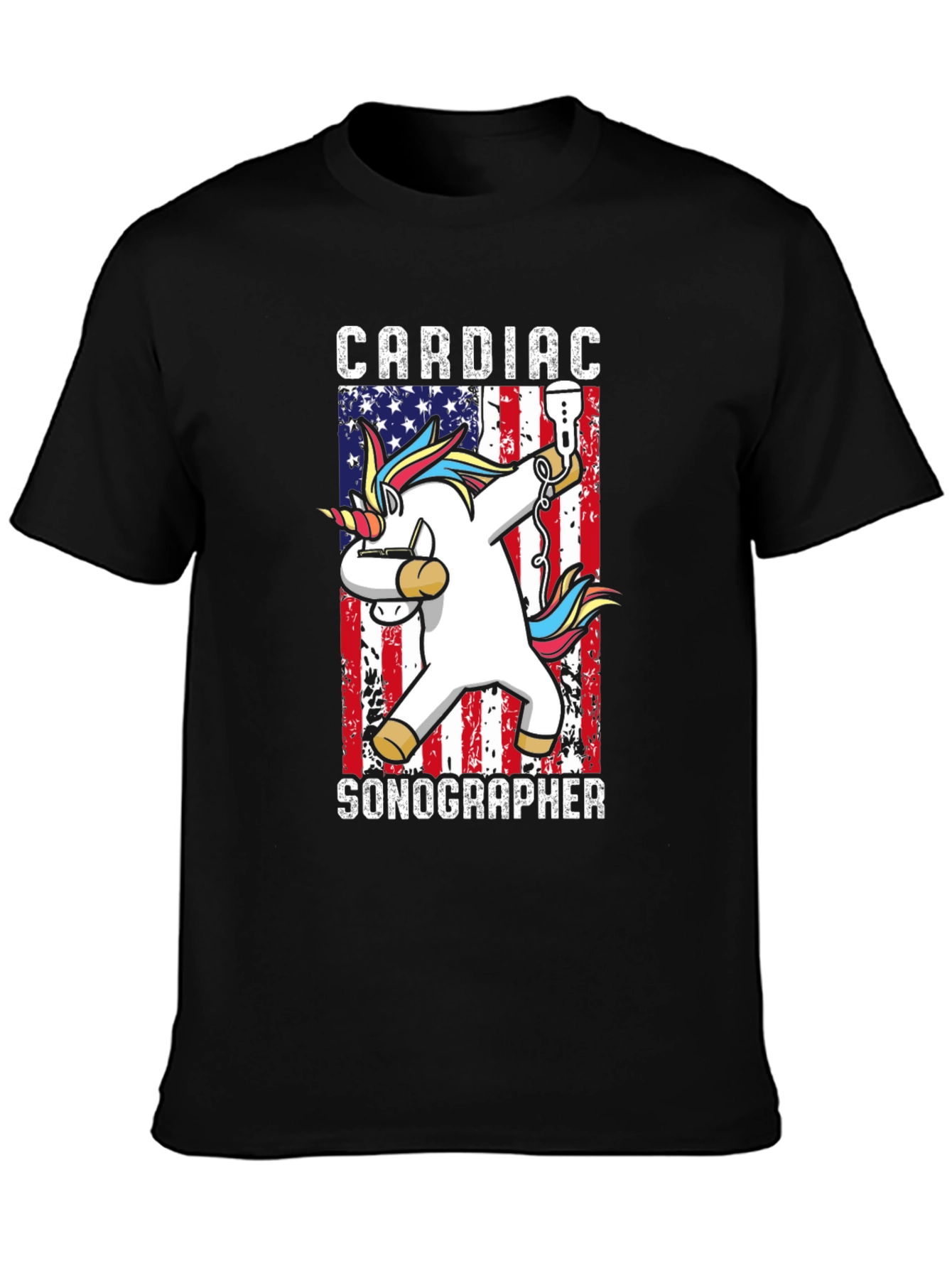 Cardiac Sonographer T-Shirt - American Unicorn