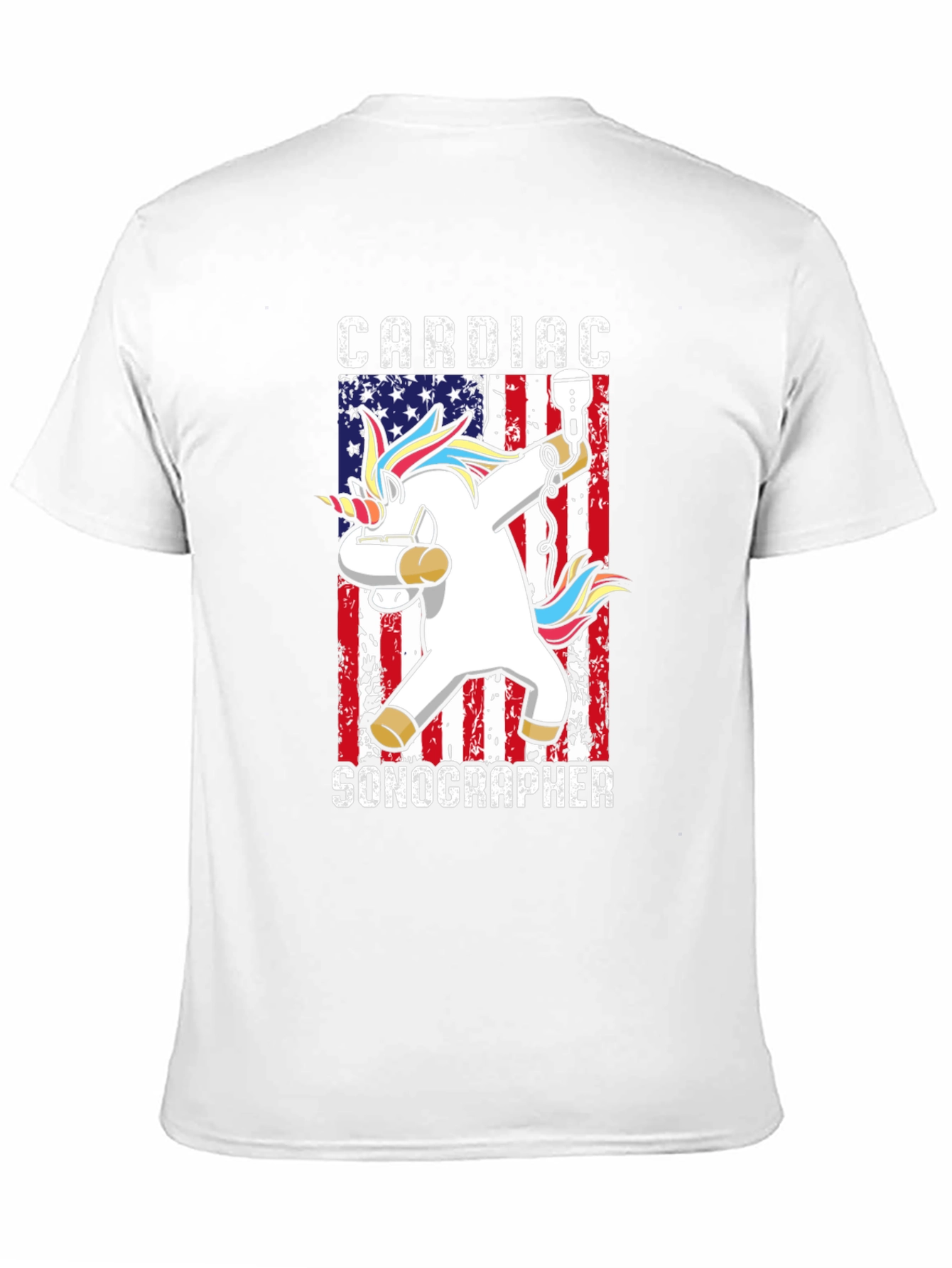 Cardiac Sonographer T-Shirt - American Unicorn
