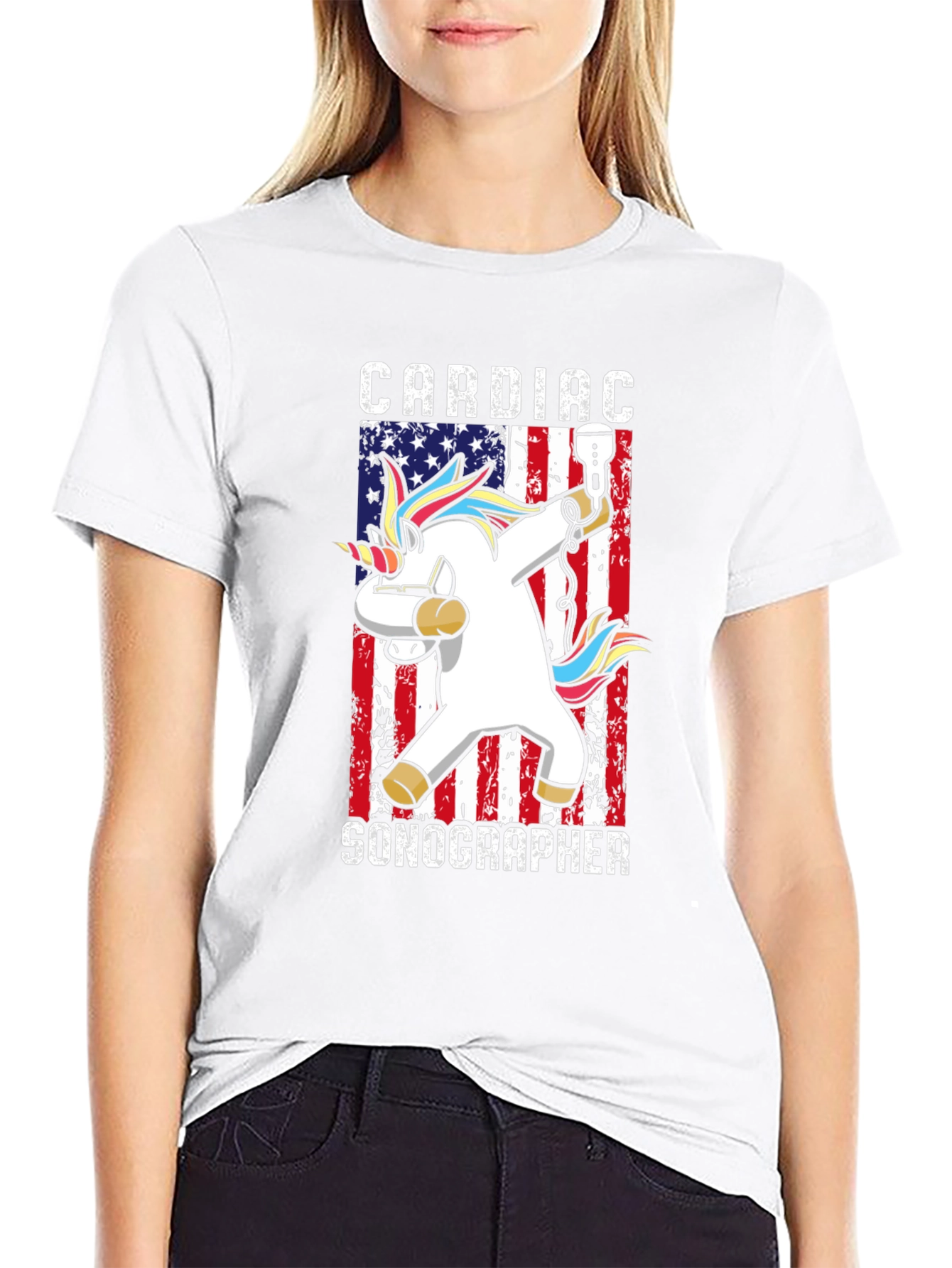 Cardiac Sonographer T-Shirt - American Unicorn