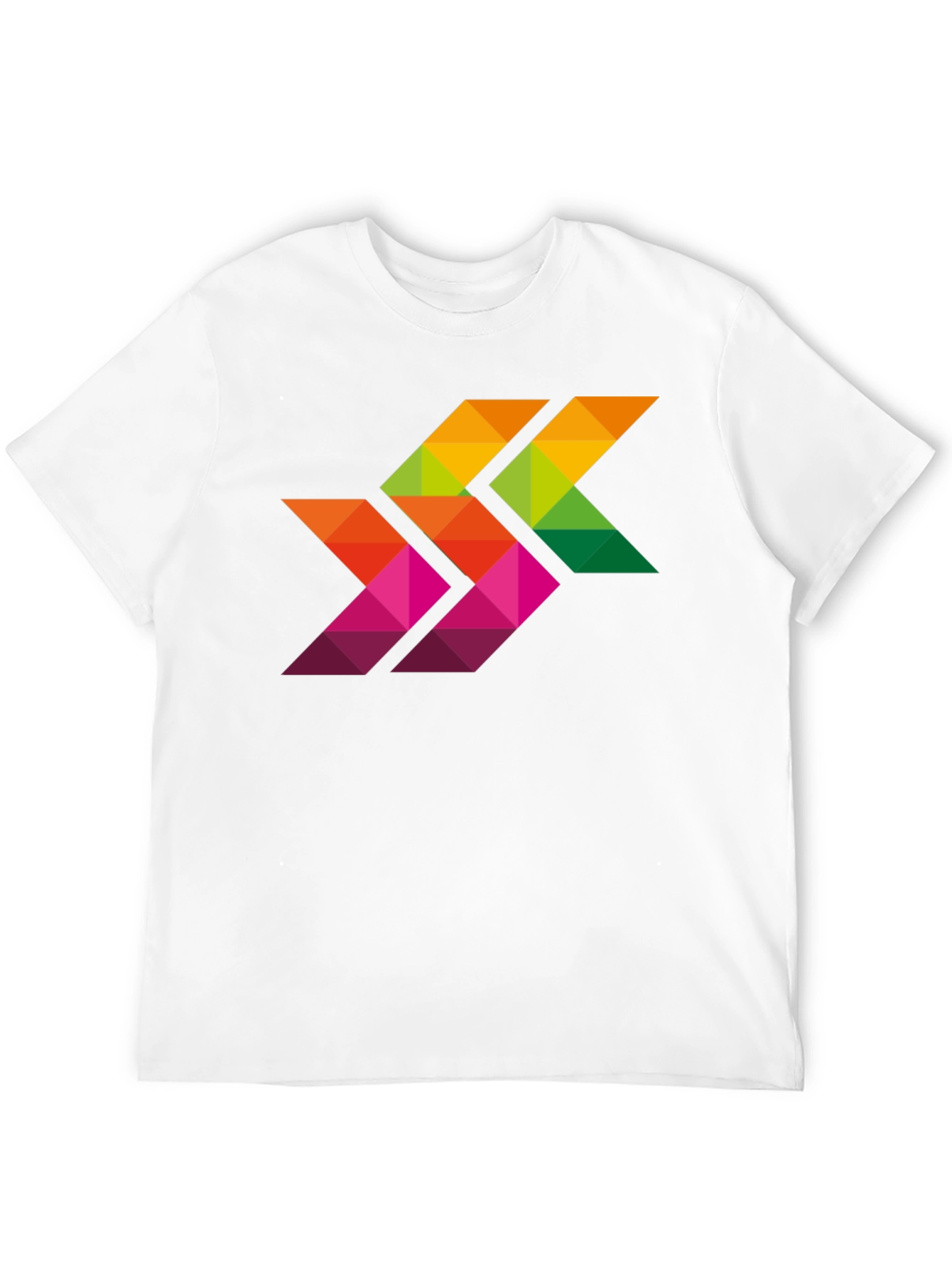 Geometric Arrows Graphic Black T-Shirt