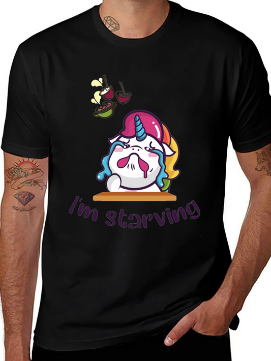 Starving Unicorn Graphic T-Shirt
