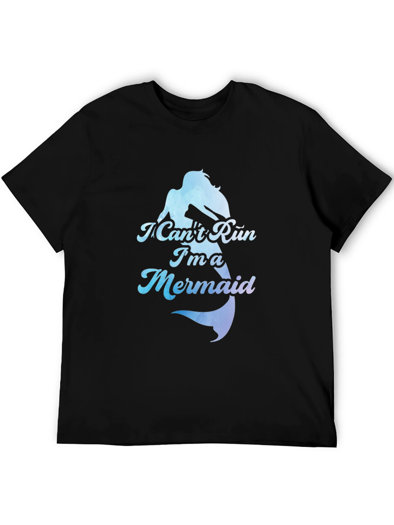 I Cant Run Im A Mermaid Black T-Shirt