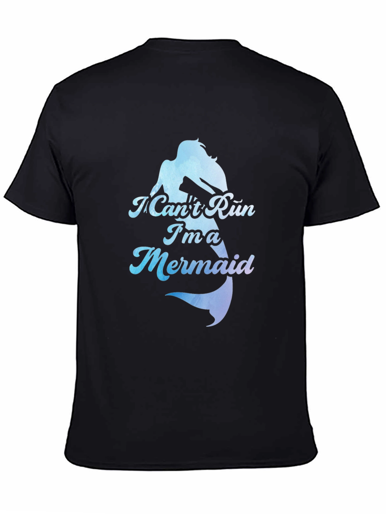 I Cant Run Im A Mermaid Black T-Shirt
