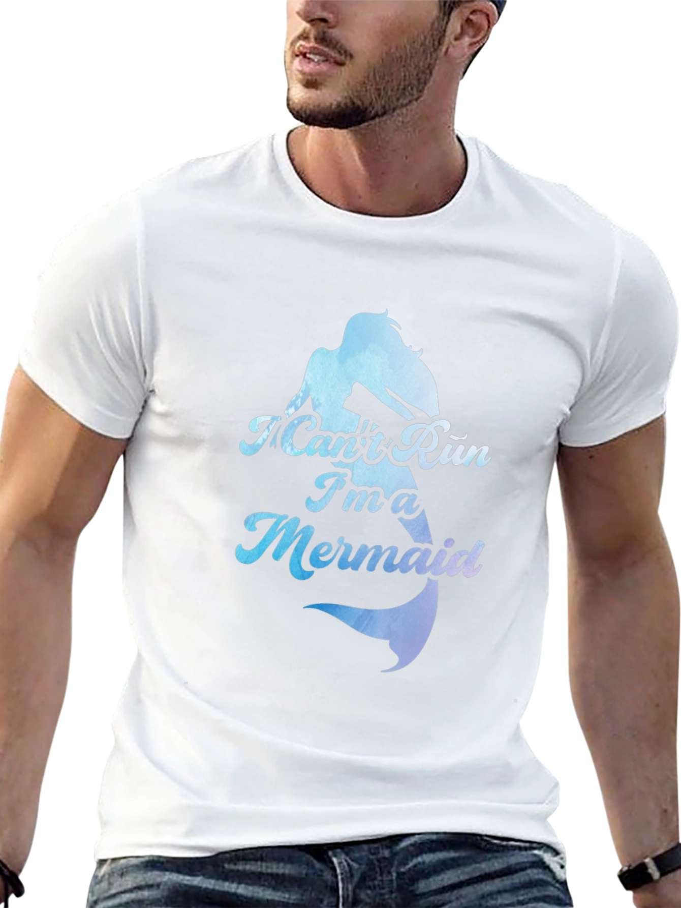 I Cant Run Im A Mermaid Black T-Shirt