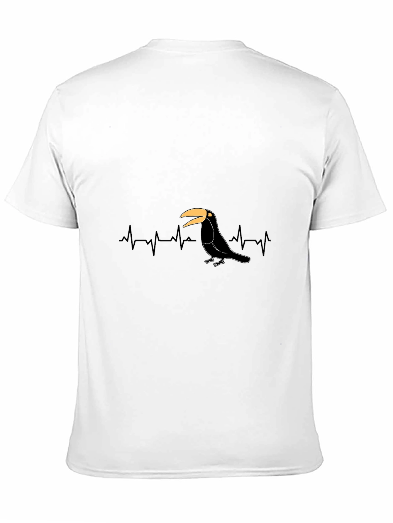 Toucan Heartbeat T-Shirt - Black