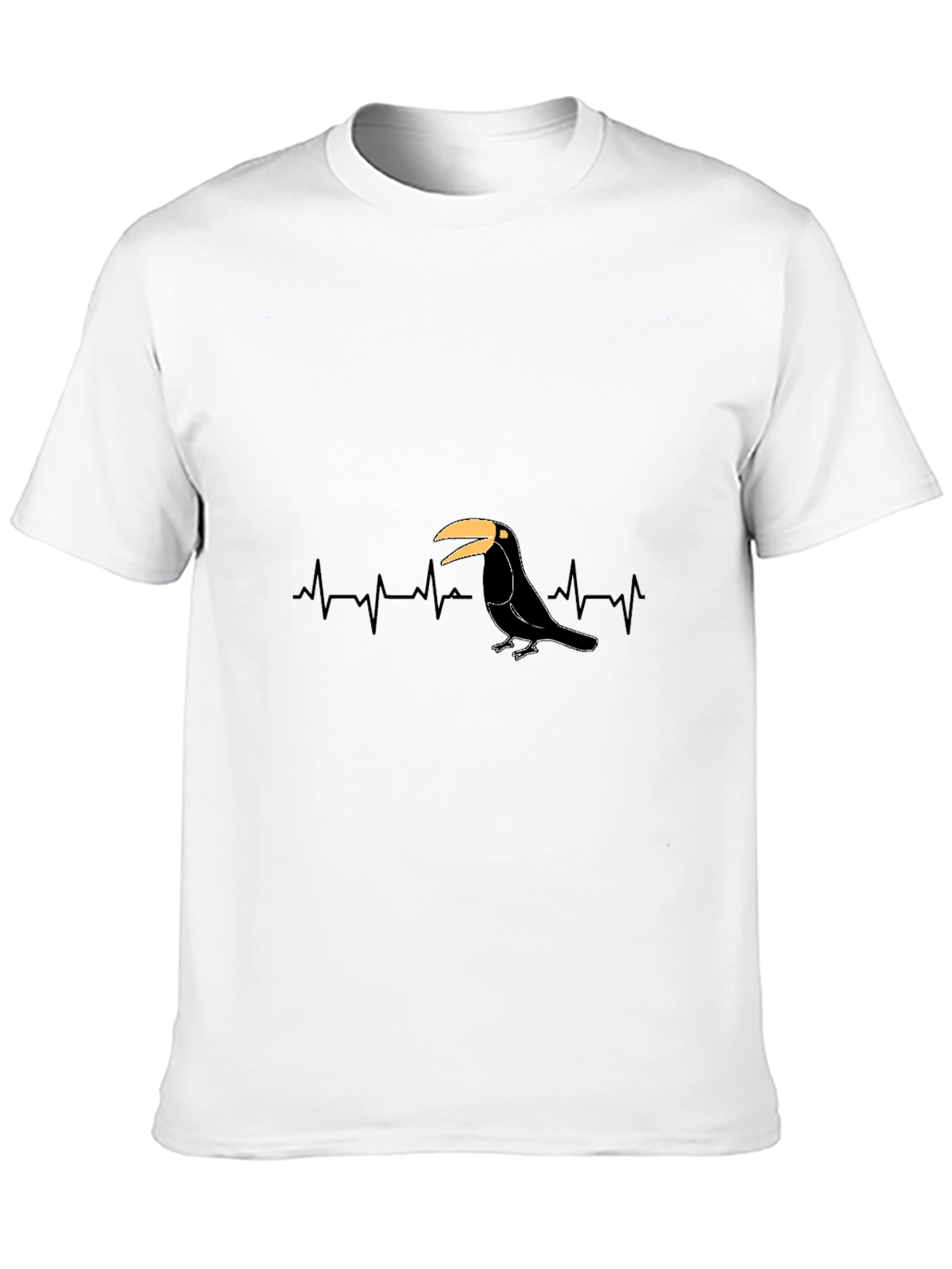 Toucan Heartbeat T-Shirt - Black