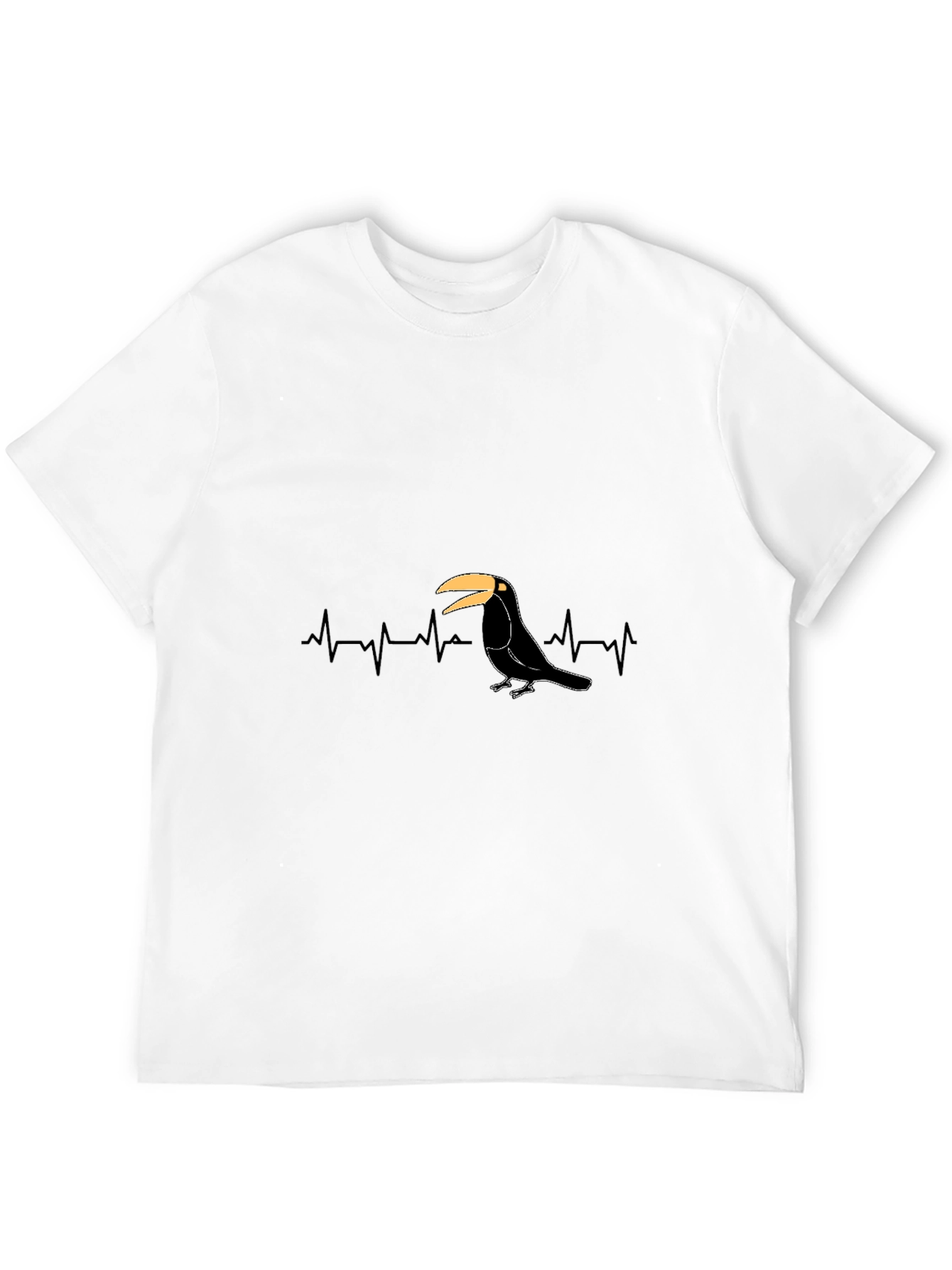 Toucan Heartbeat T-Shirt - Black