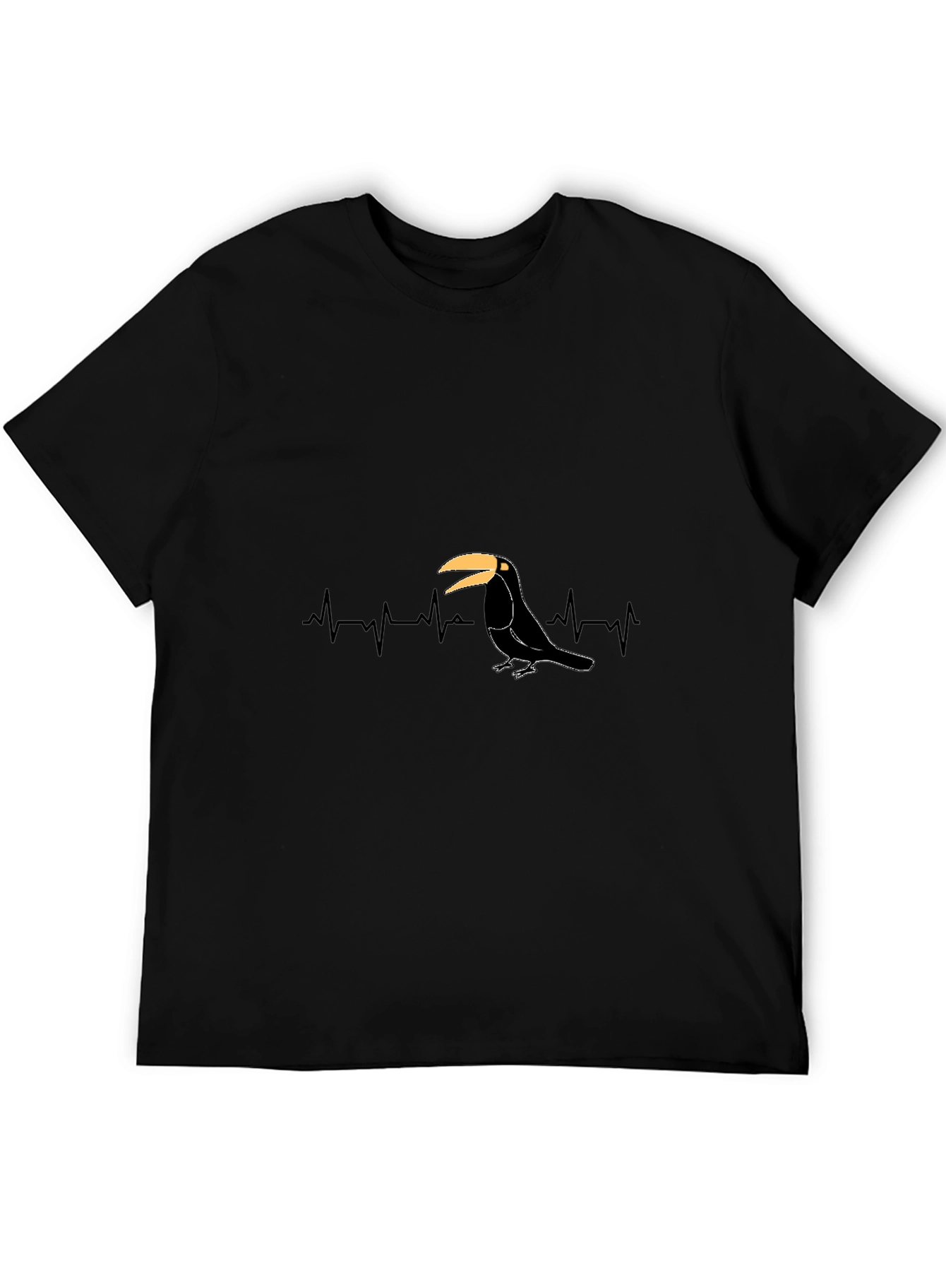 Toucan Heartbeat T-Shirt - Black