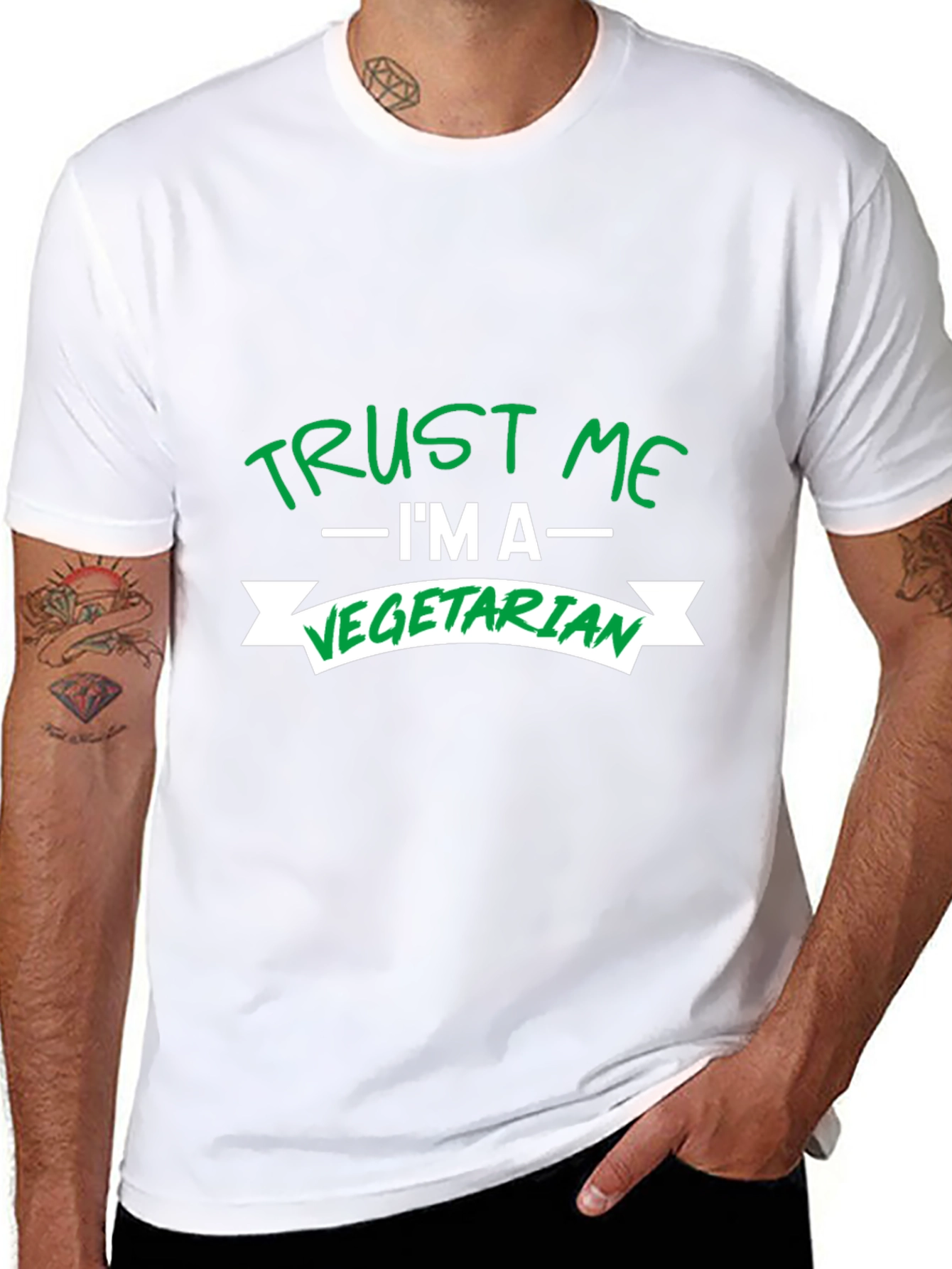Trust Me Im A Vegetarian Funny T-Shirt