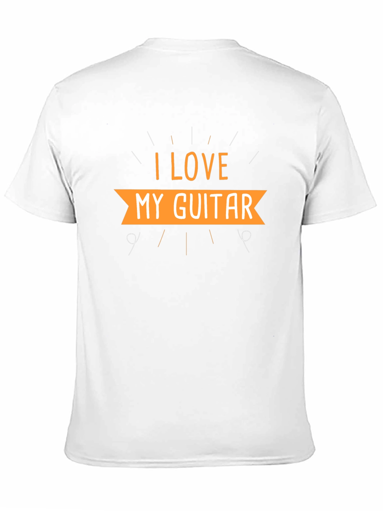 I Love My Guitar Black T-Shirt