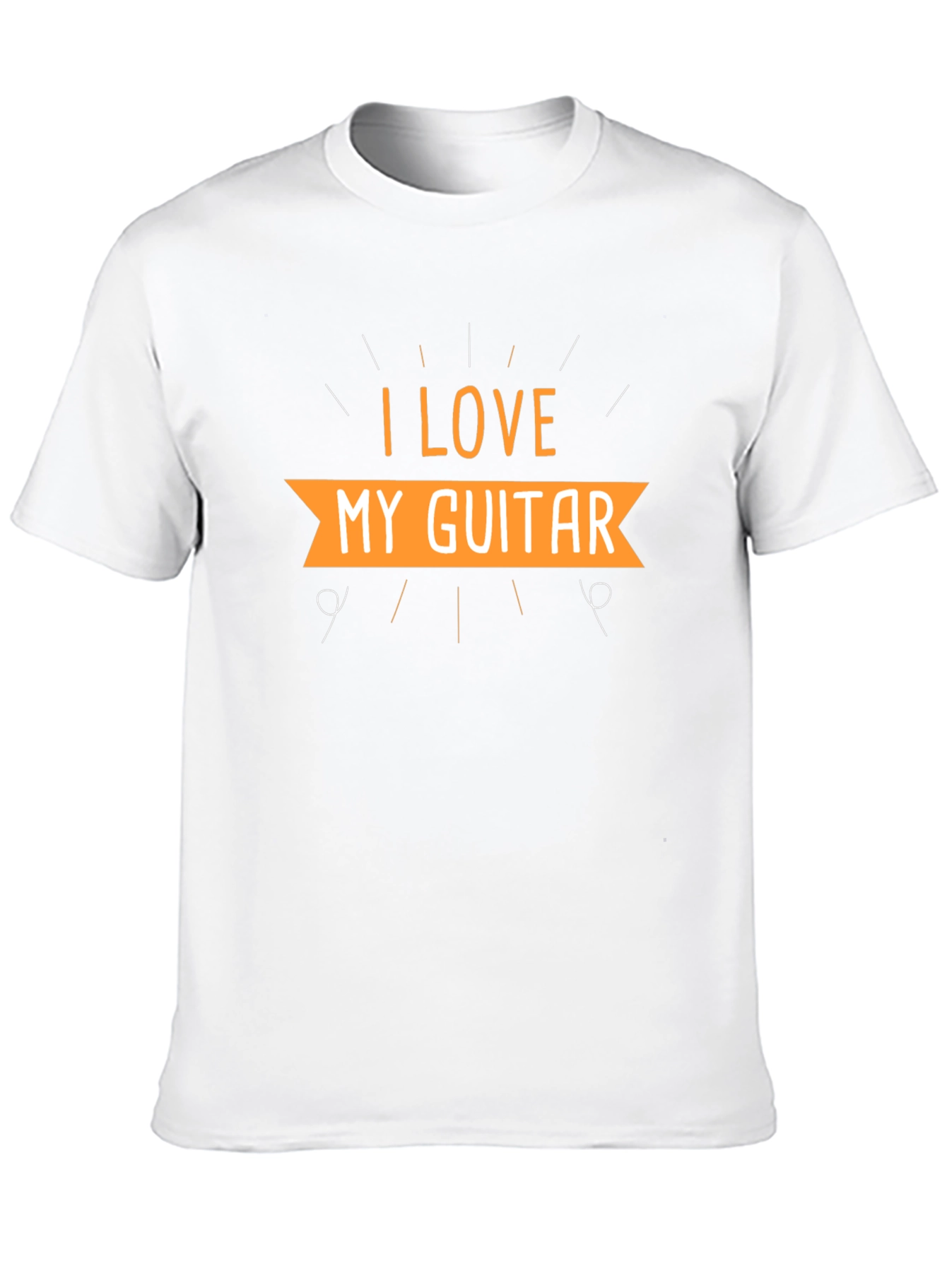 I Love My Guitar Black T-Shirt