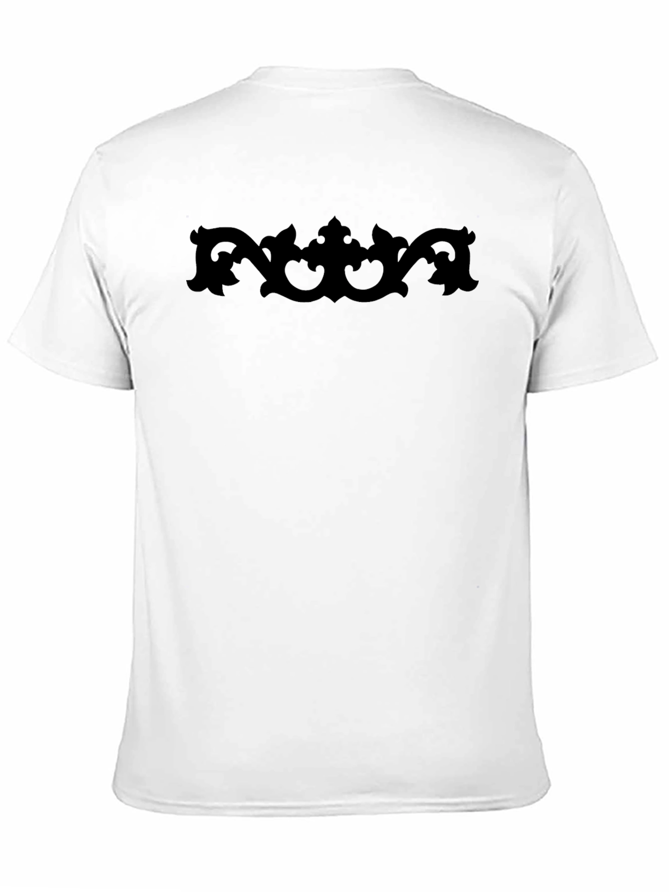 Black Graphic Tee - Ornate Design