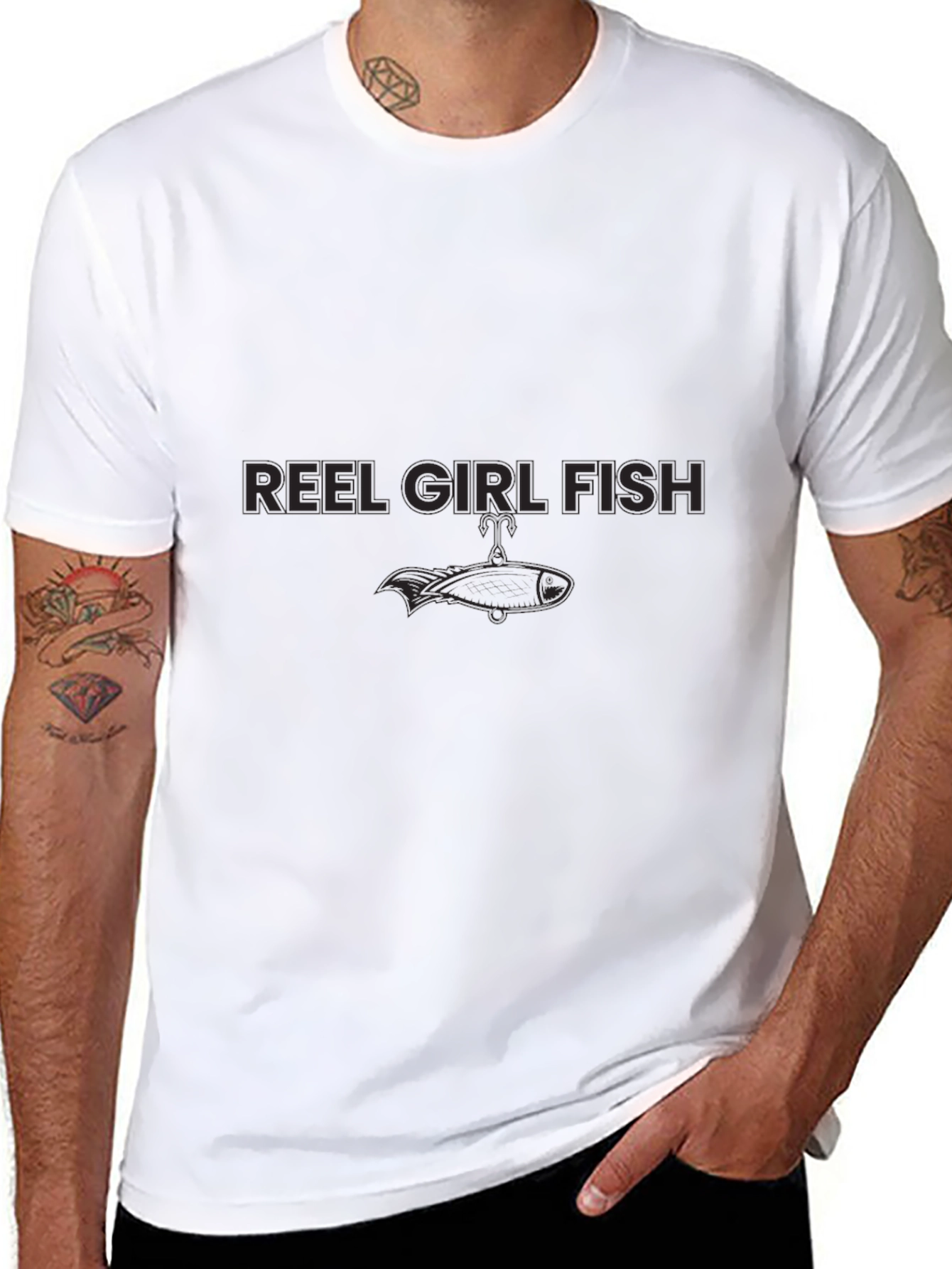 Reel Girl Fish Graphic Tee