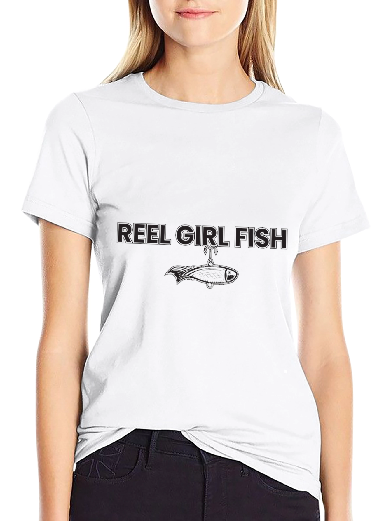 Reel Girl Fish Graphic Tee