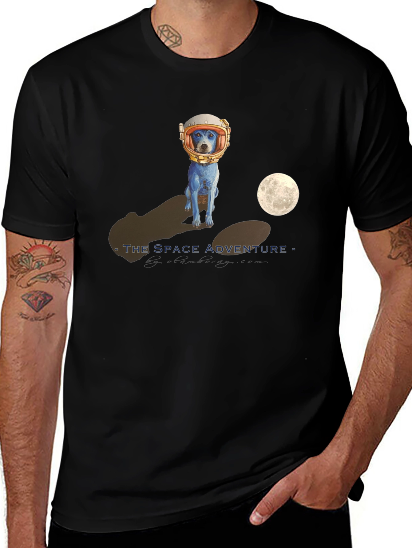 Space Adventure Dog Graphic Tee