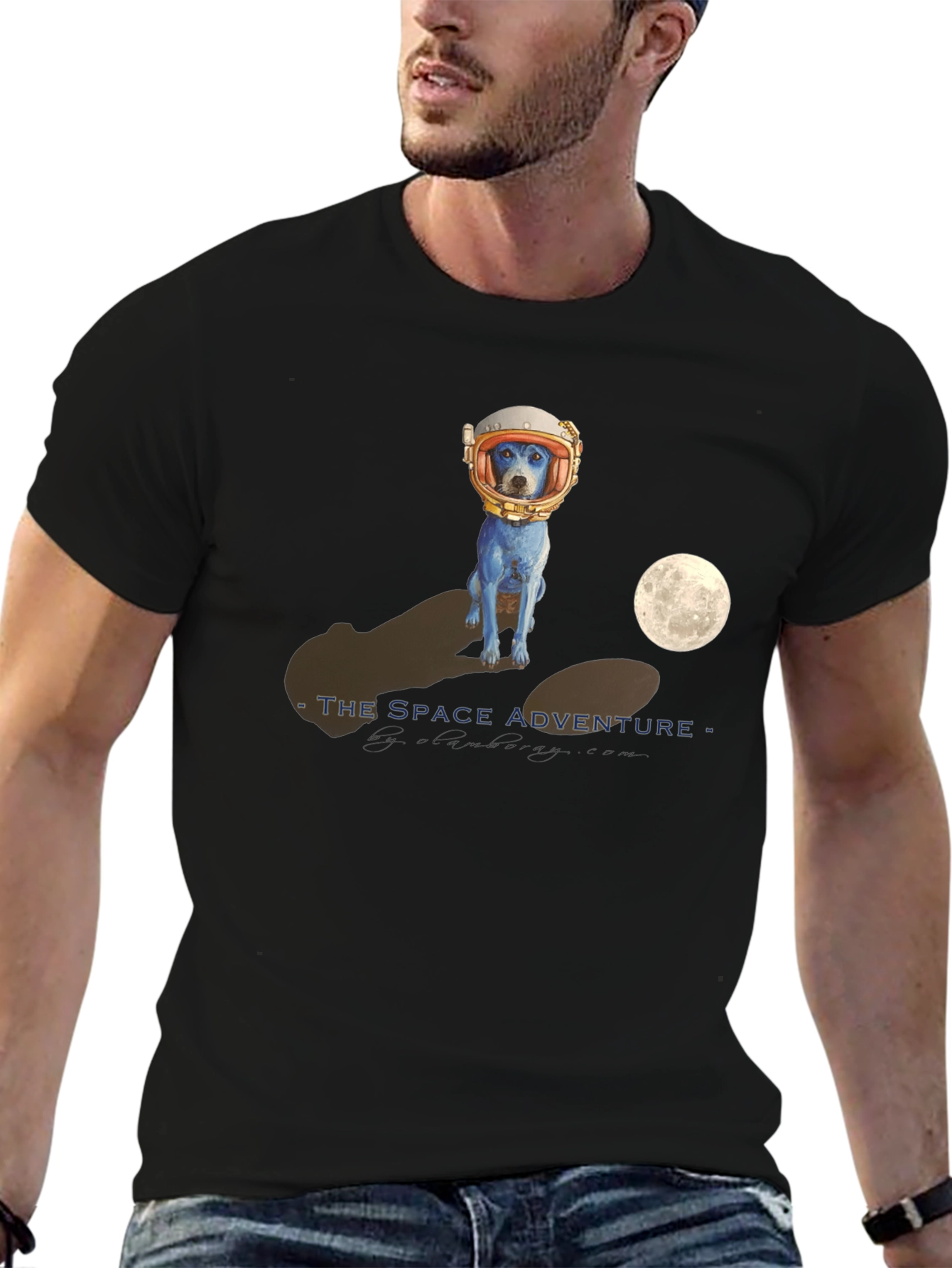 Space Adventure Dog Graphic Tee