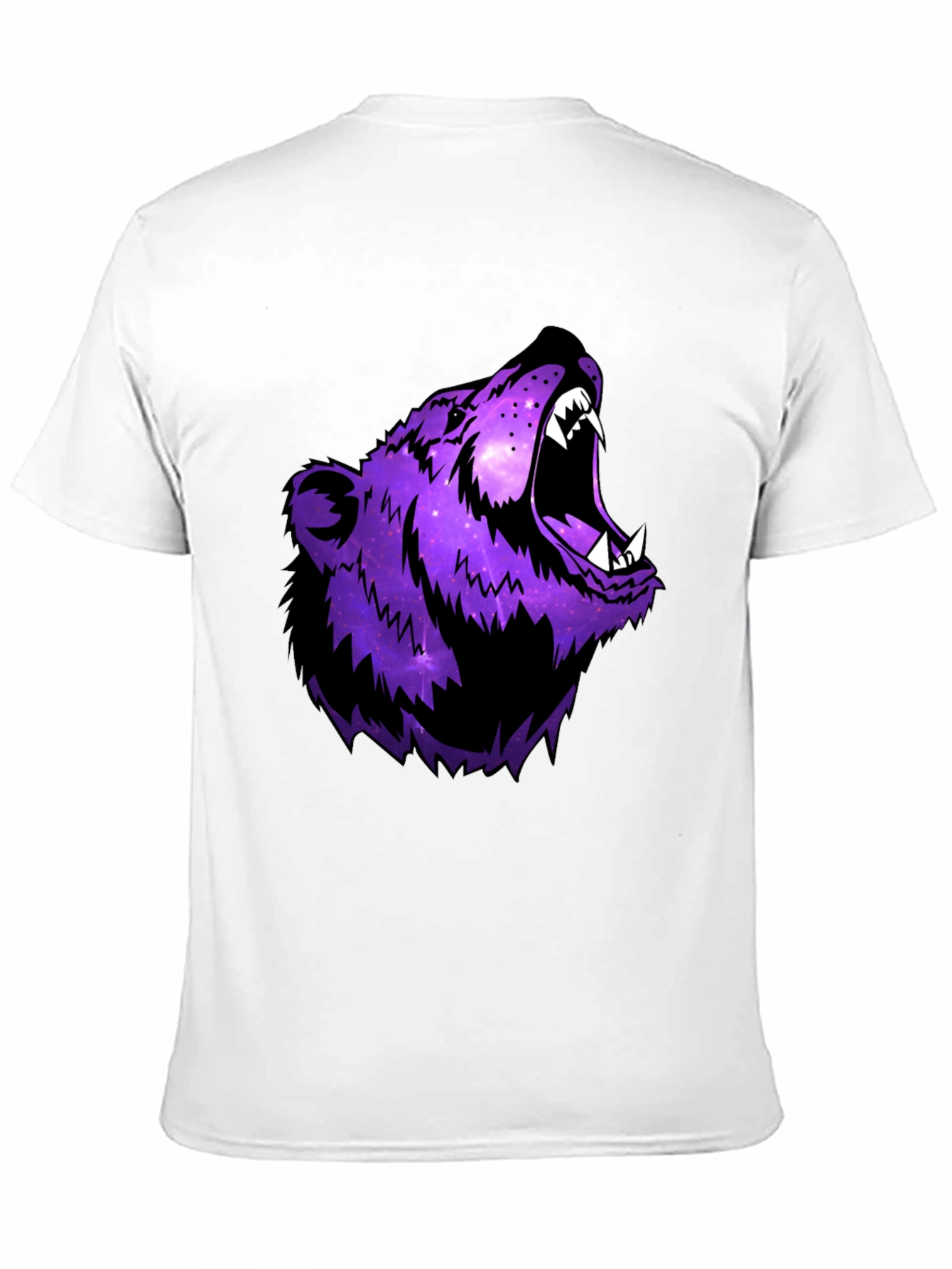 Galaxy Bear Graphic Black T-Shirt
