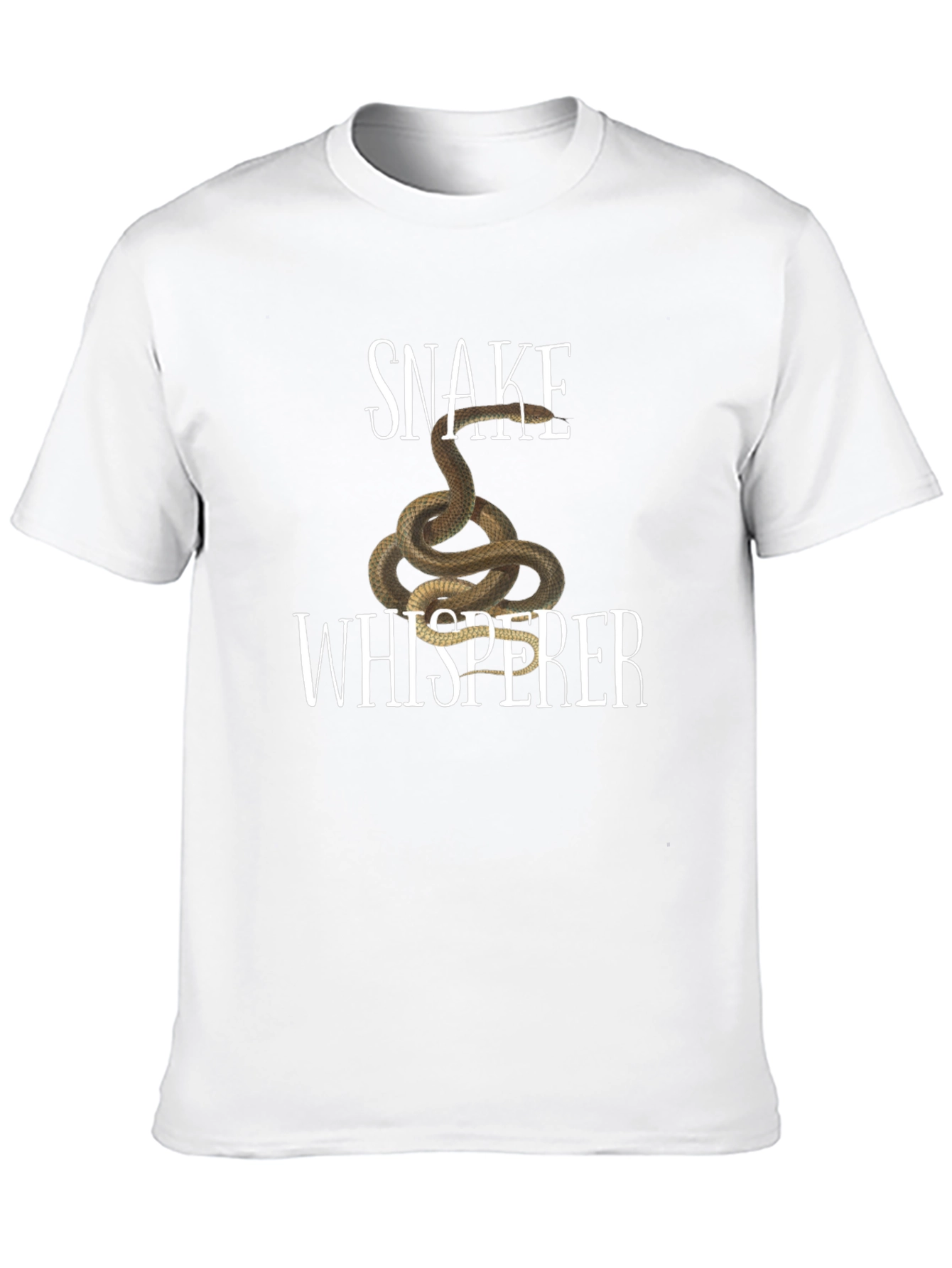 Snake Whisperer Graphic Tee - Black Cotton T-Shirt