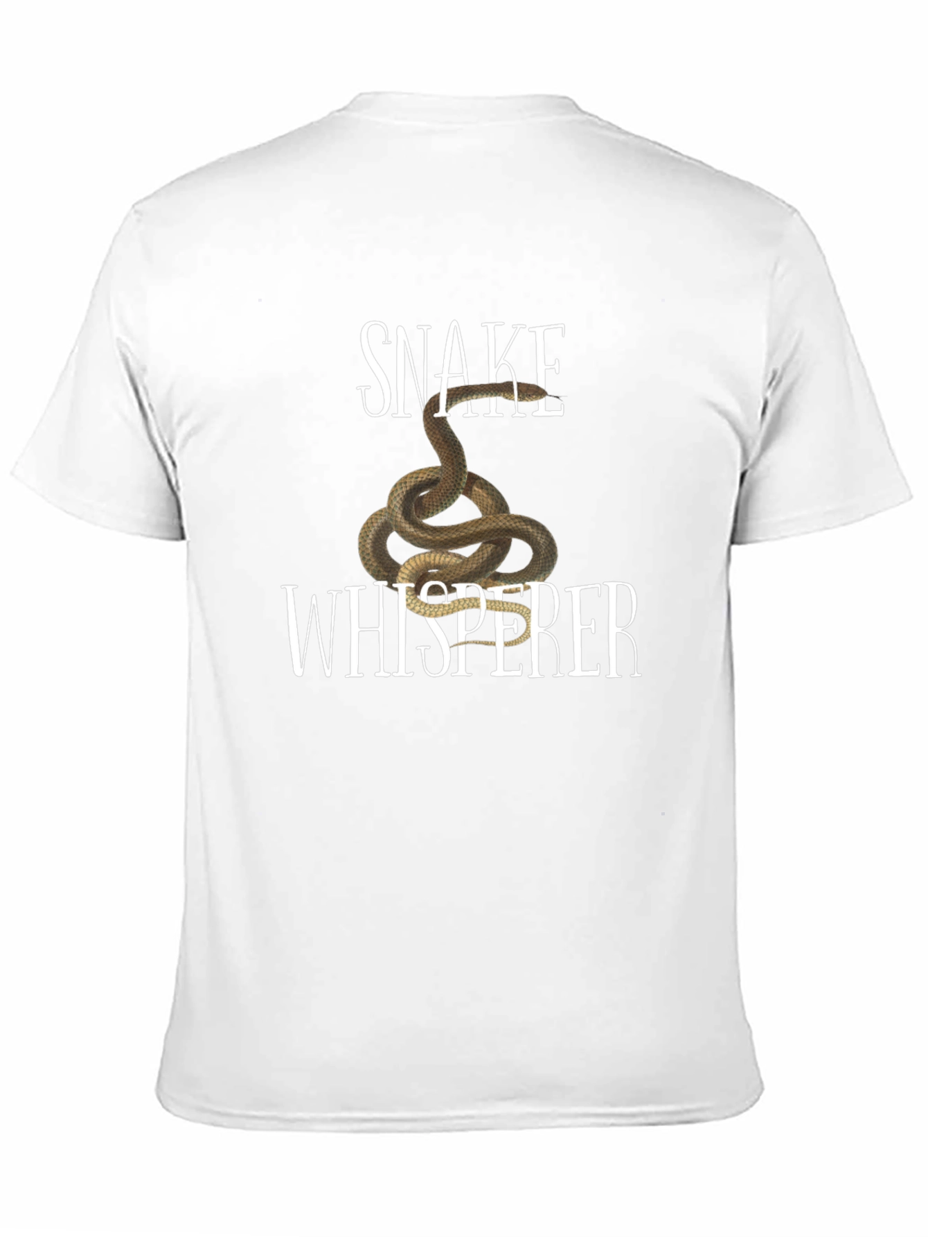 Snake Whisperer Graphic Tee - Black Cotton T-Shirt