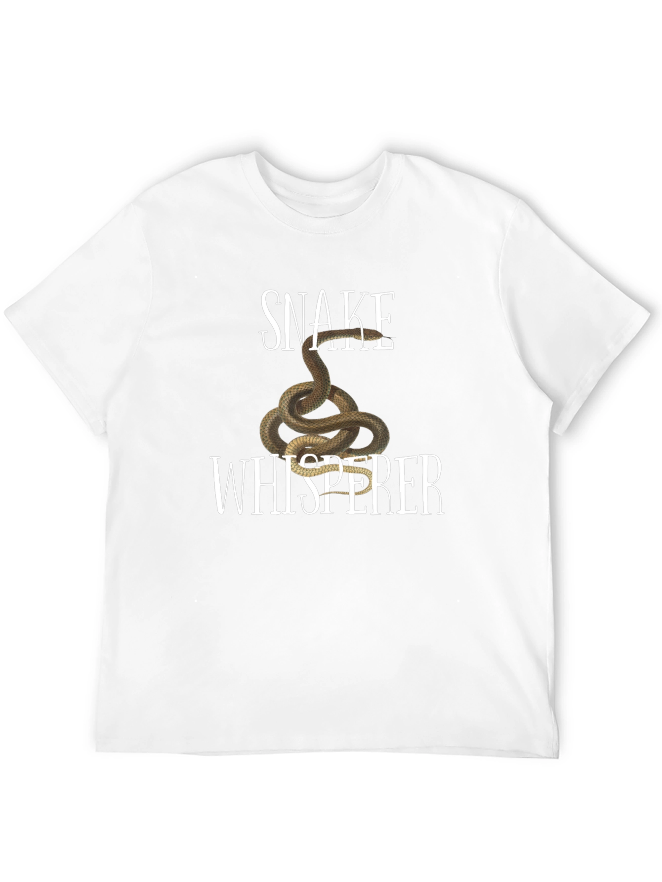 Snake Whisperer Graphic Tee - Black Cotton T-Shirt