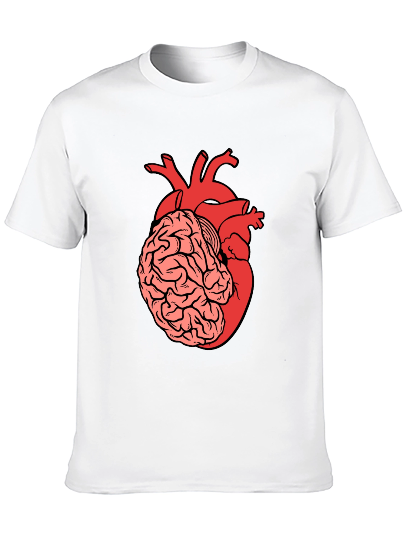 Brain Heart T-Shirt - Anatomical Tee