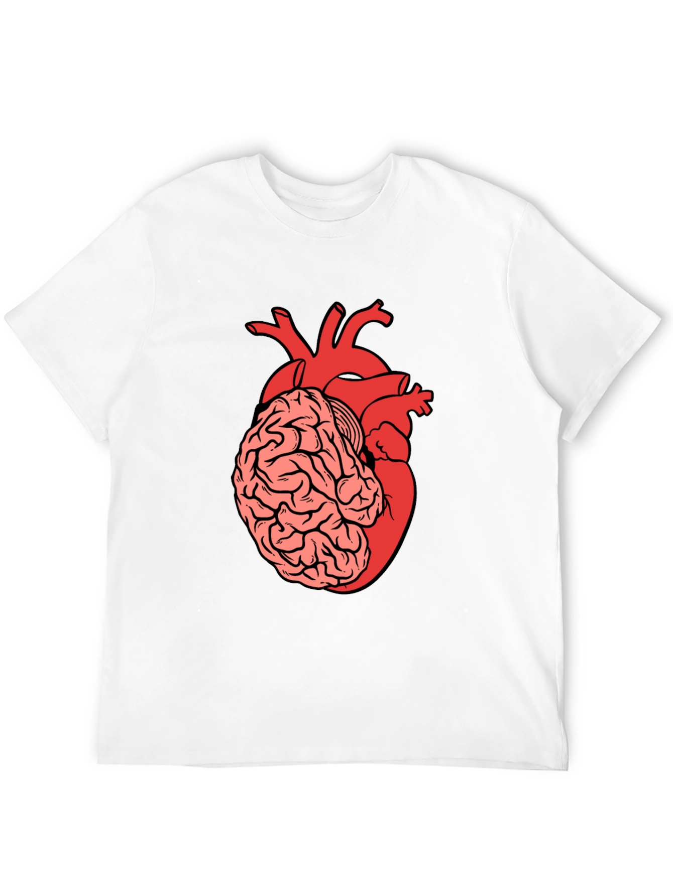 Brain Heart T-Shirt - Anatomical Tee