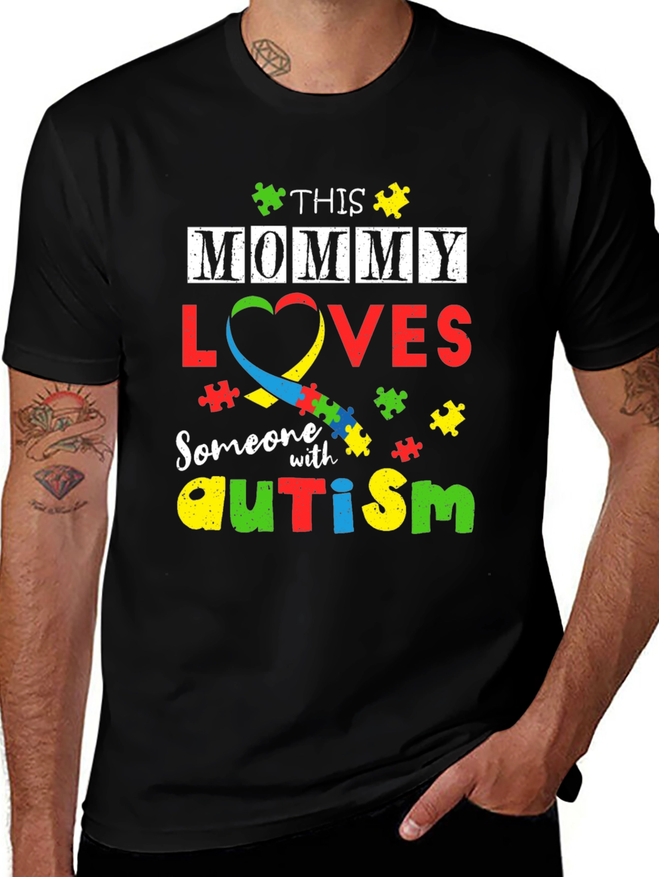 Autism Awareness T-Shirt: This Mommy Loves Someone With Autism