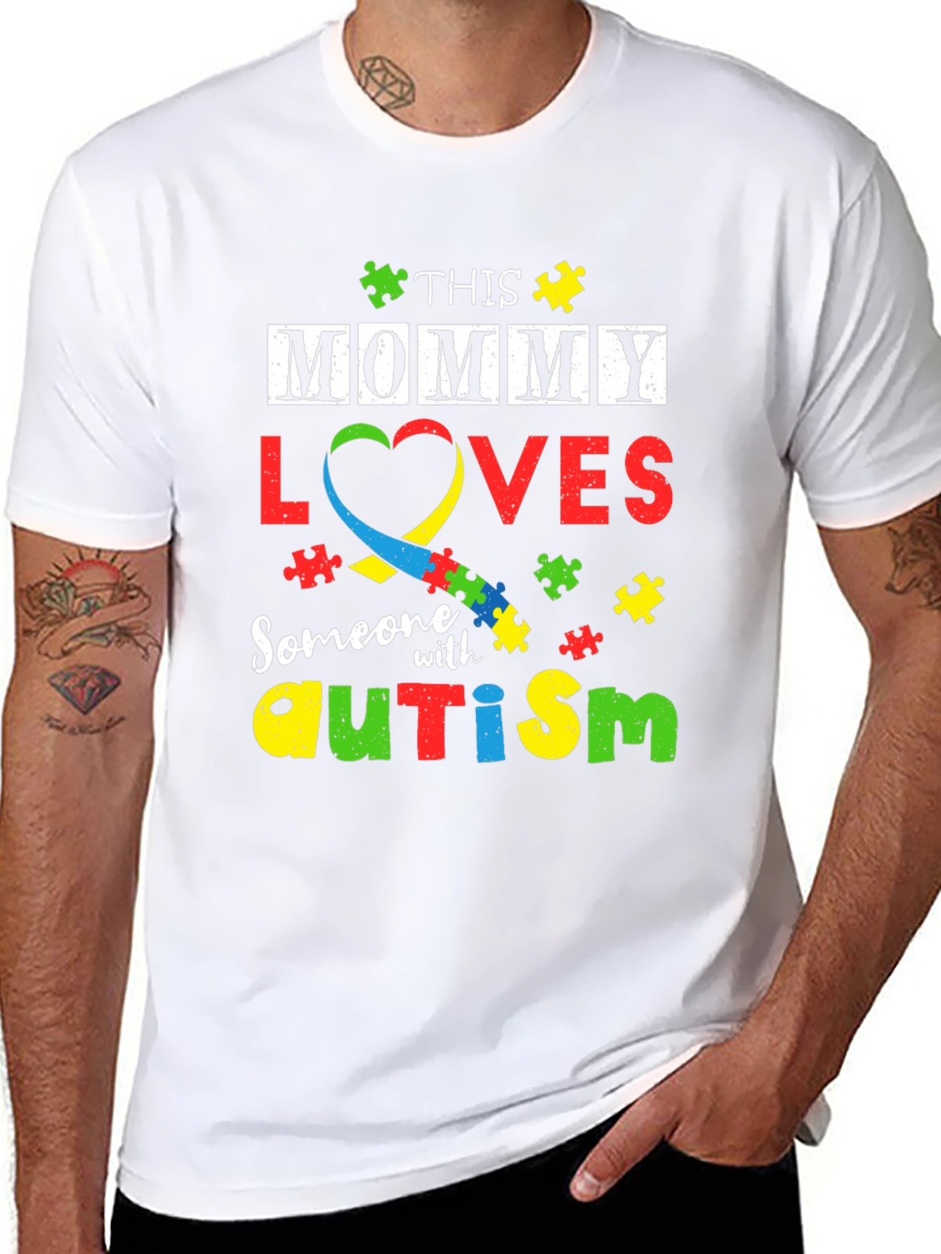 Autism Awareness T-Shirt: This Mommy Loves Someone With Autism