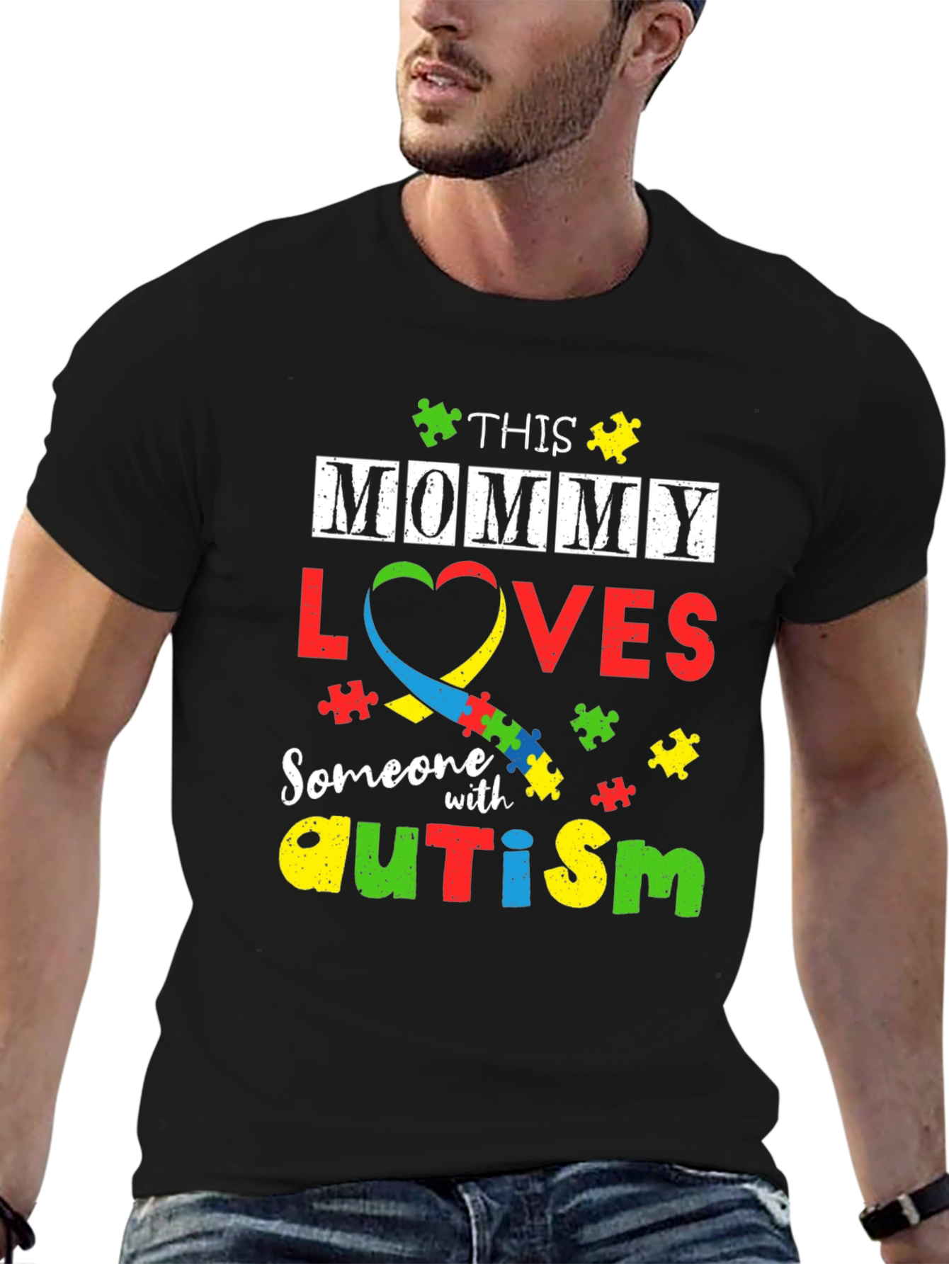 Autism Awareness T-Shirt: This Mommy Loves Someone With Autism