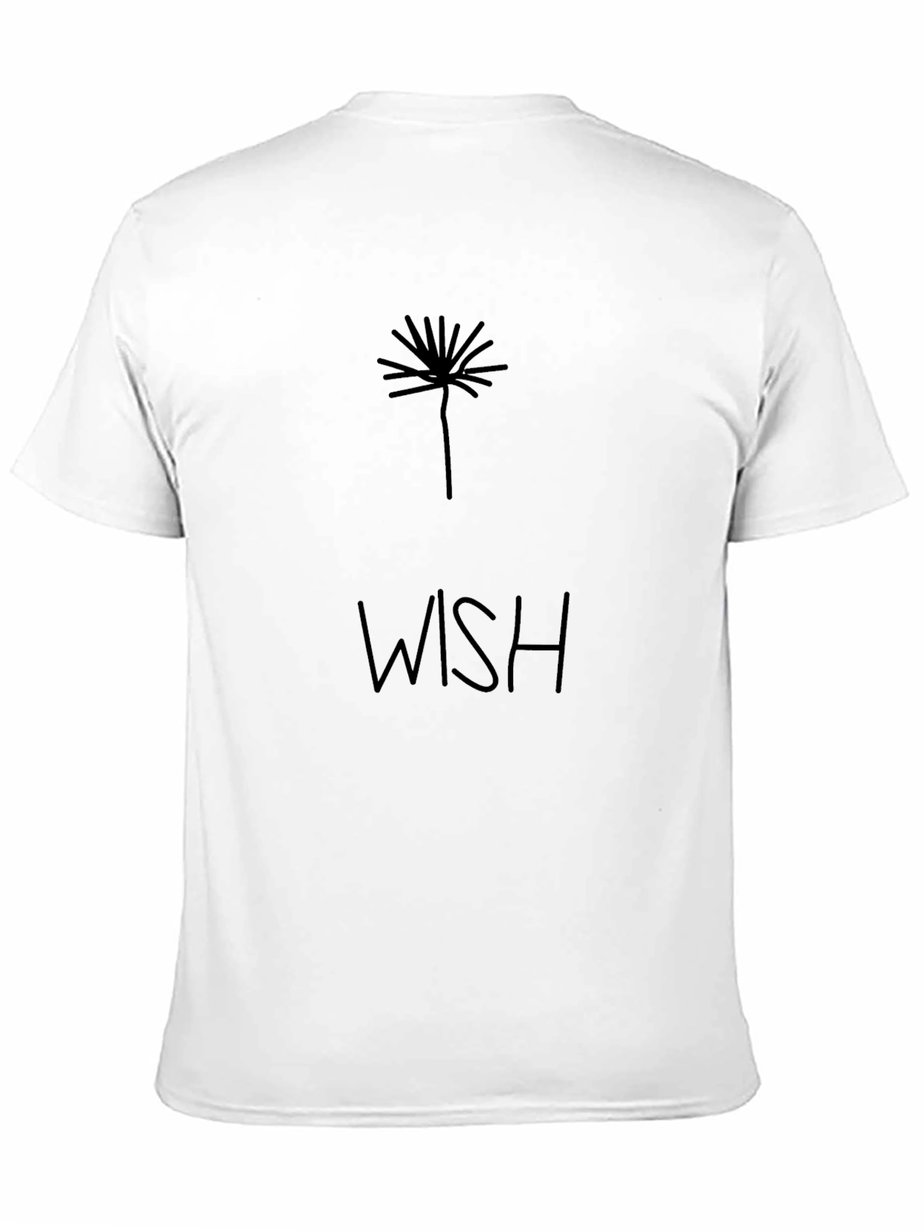 Wish Dandelion Graphic Tee - Classic Black