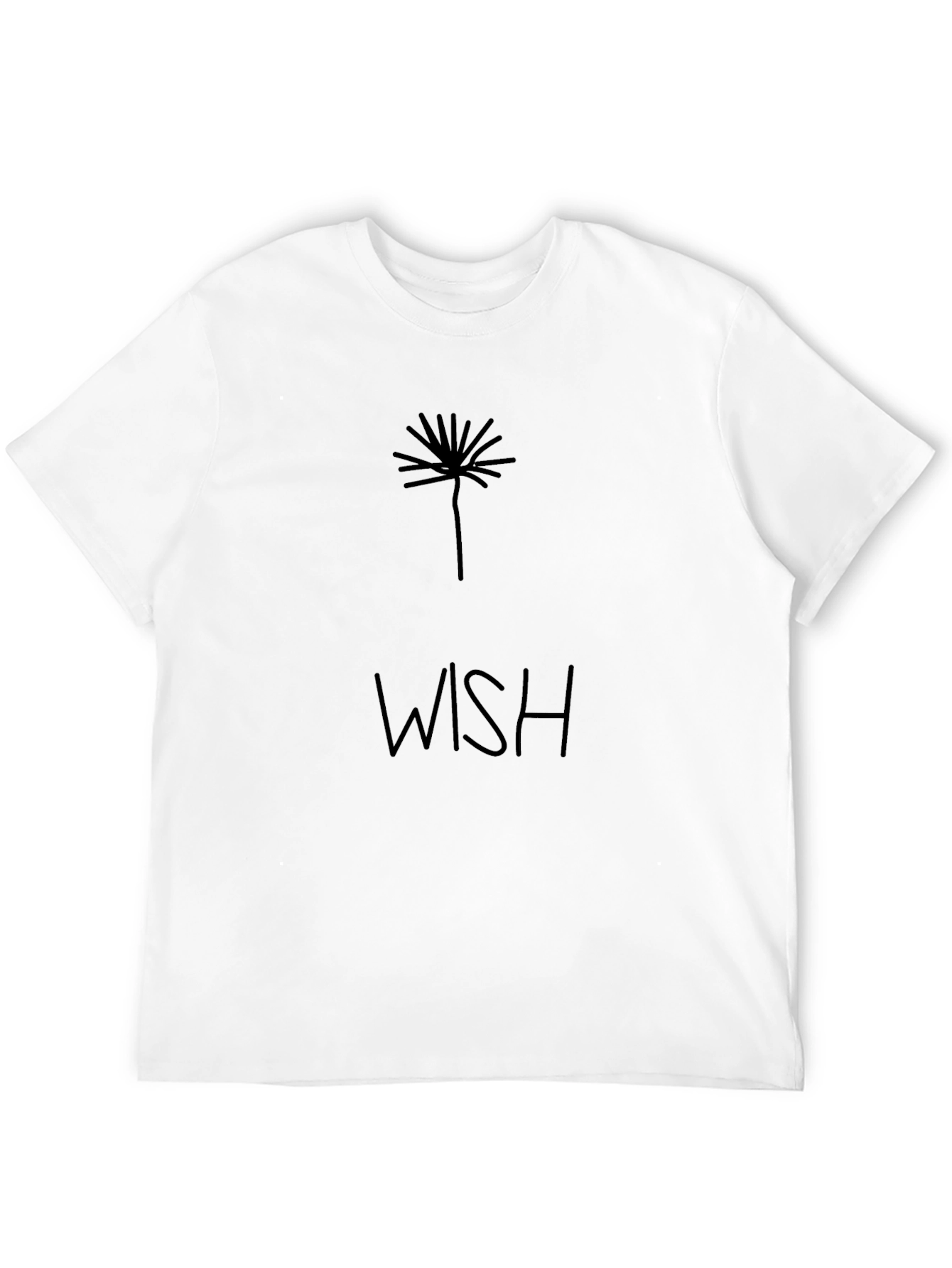 Wish Dandelion Graphic Tee - Classic Black