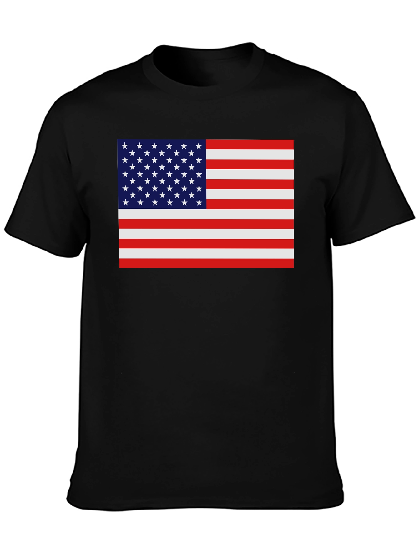 USA Flag Graphic Print T-Shirt