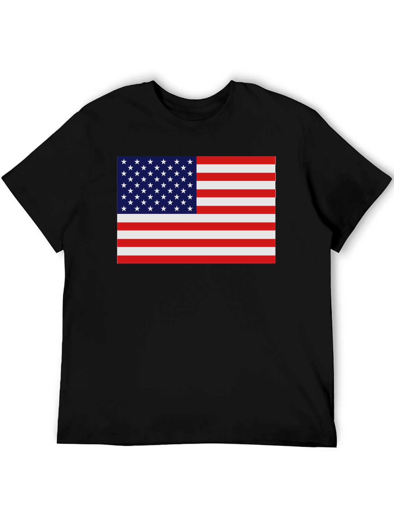 USA Flag Graphic Print T-Shirt