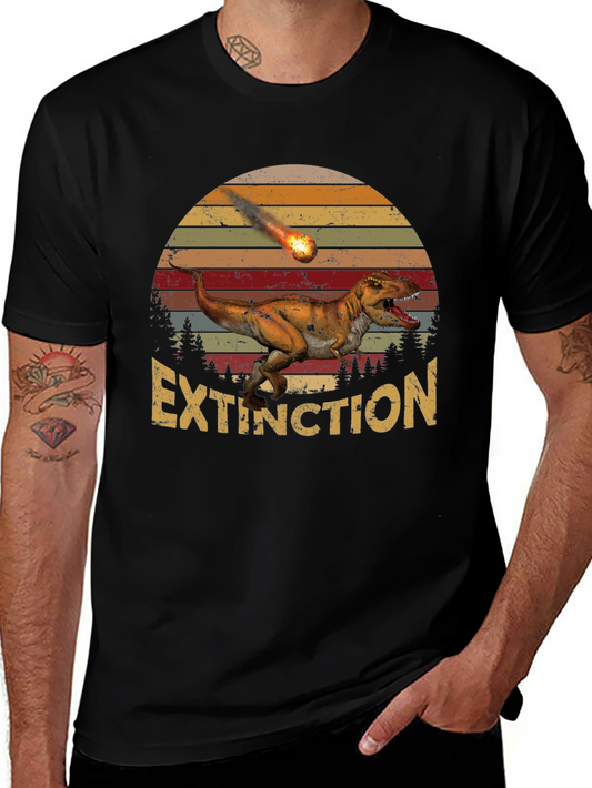 Extinction Dinosaur Graphic T-Shirt
