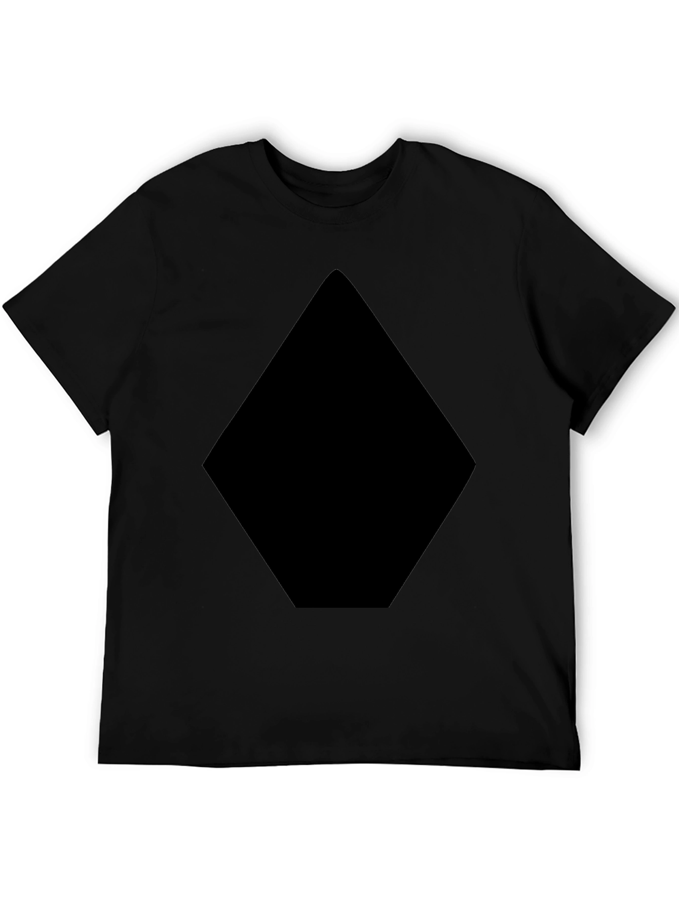 Mens Black Diamond Graphic T-Shirt