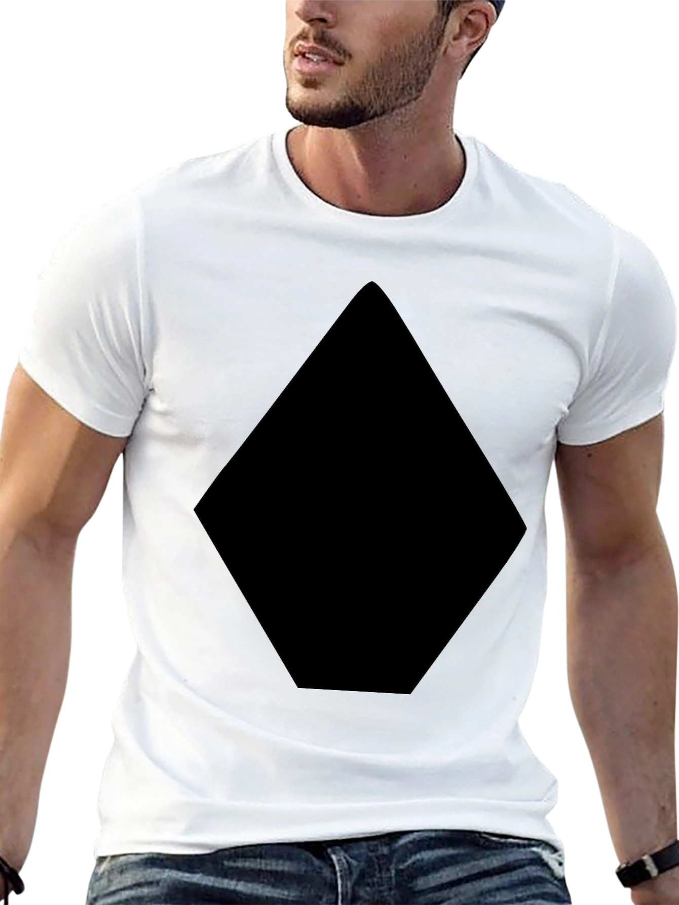 Mens Black Diamond Graphic T-Shirt