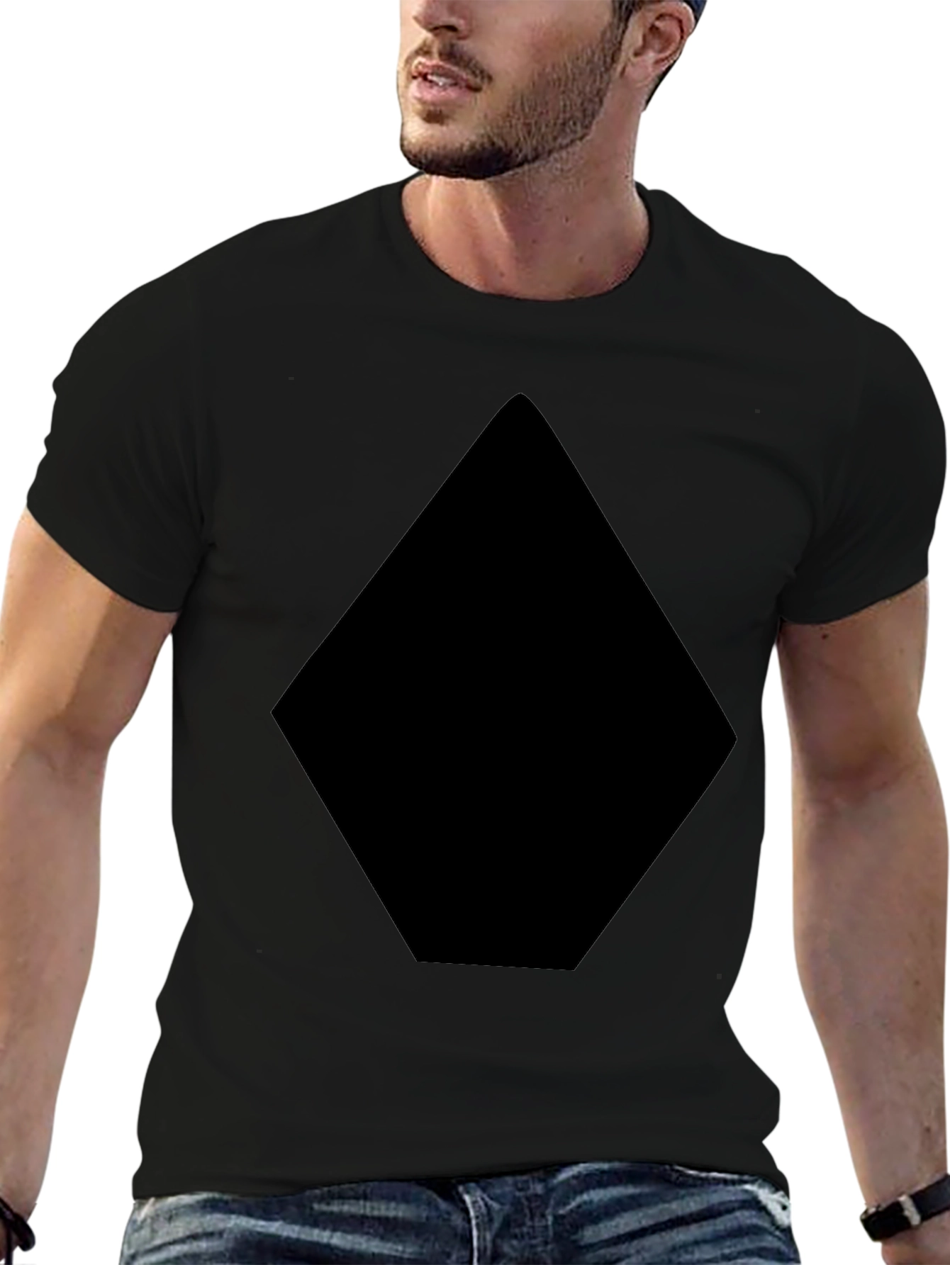 Mens Black Diamond Graphic T-Shirt