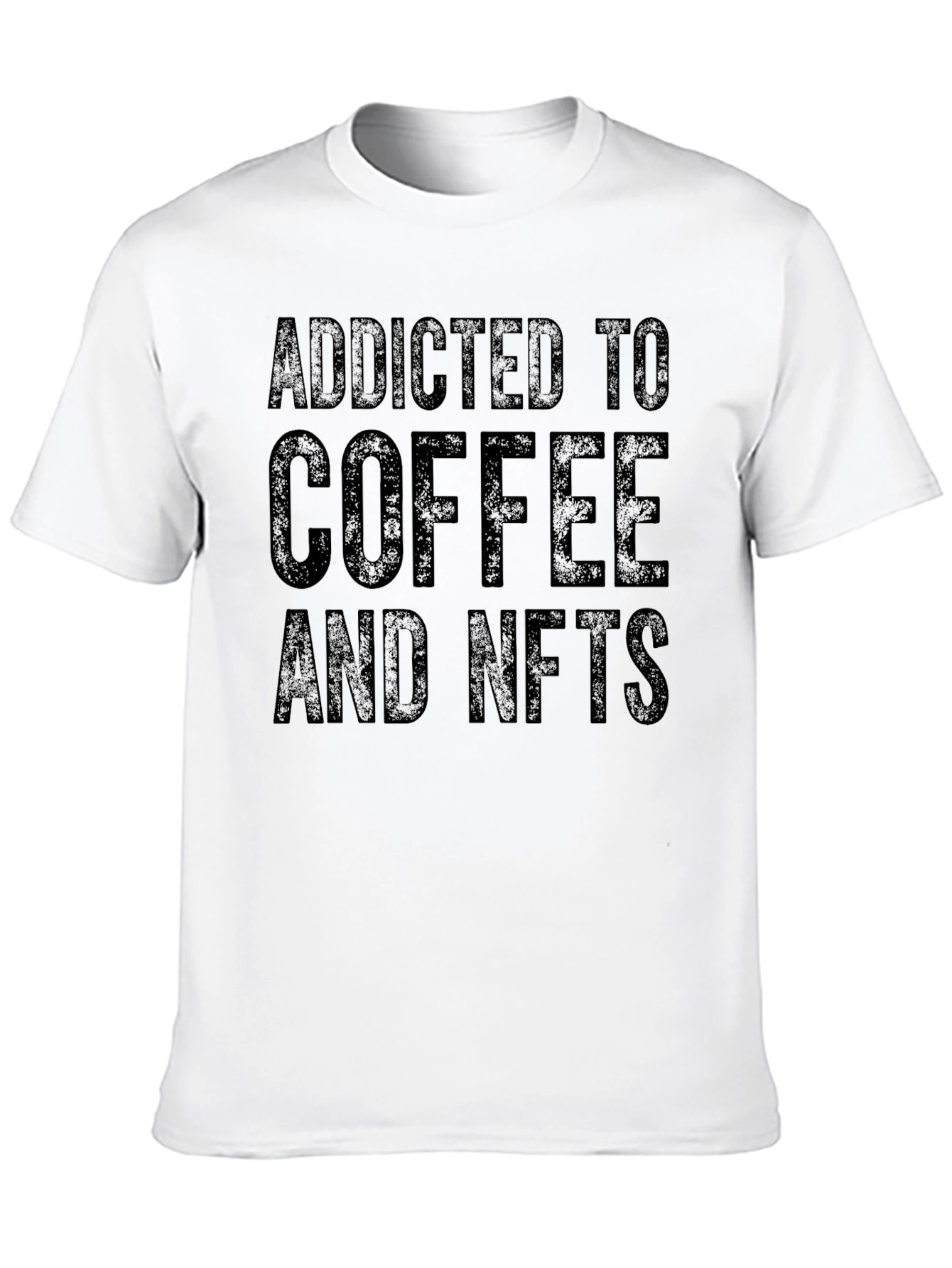 Addicted to Coffee & NFTs Black Tee