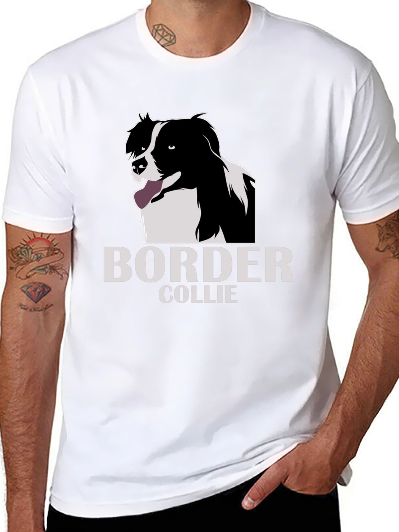 Border Collie Graphic T-Shirt - Dog Lover Tee