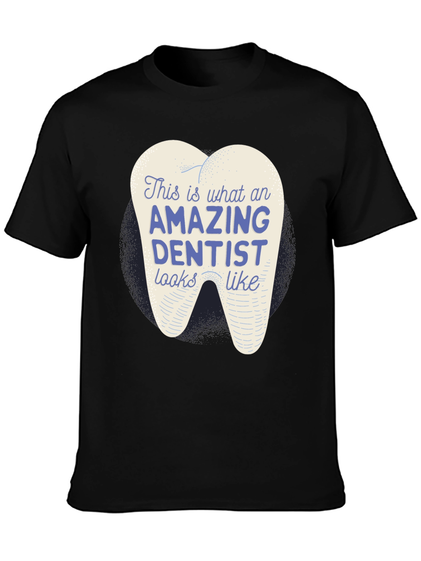 Amazing Dentist Graphic T-Shirt - Black Cotton Tee