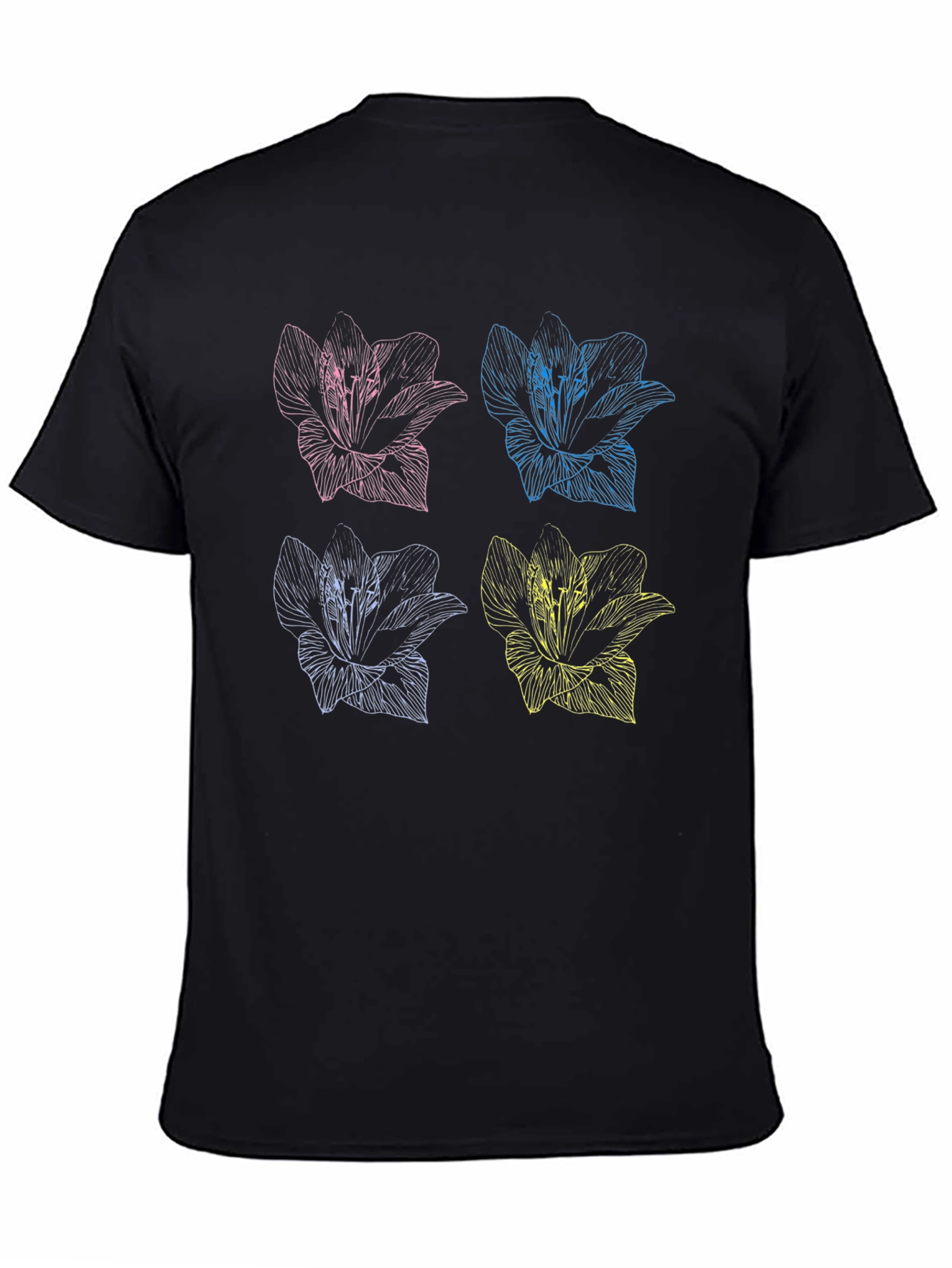 Floral Pop Art T-Shirt - Stylish Graphic Tee