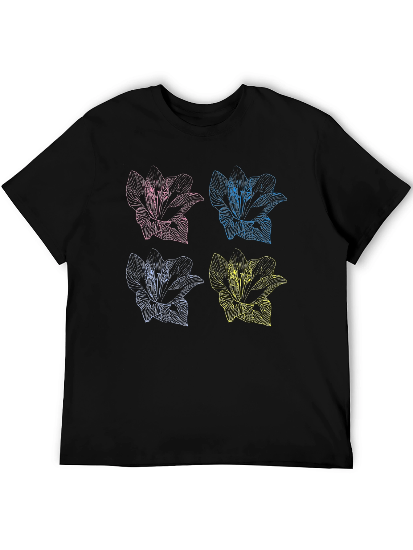 Floral Pop Art T-Shirt - Stylish Graphic Tee