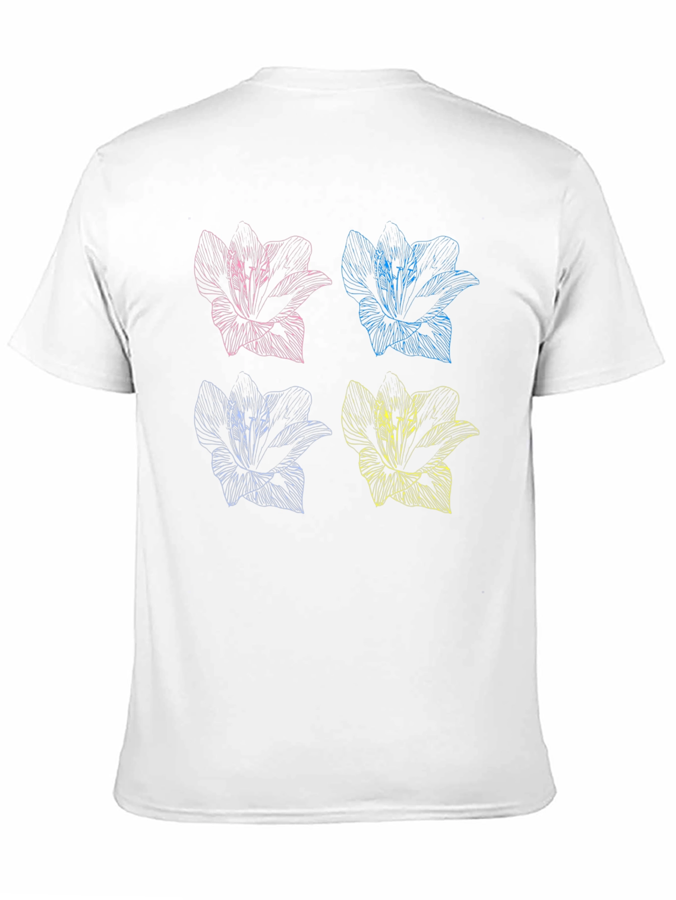 Floral Pop Art T-Shirt - Stylish Graphic Tee