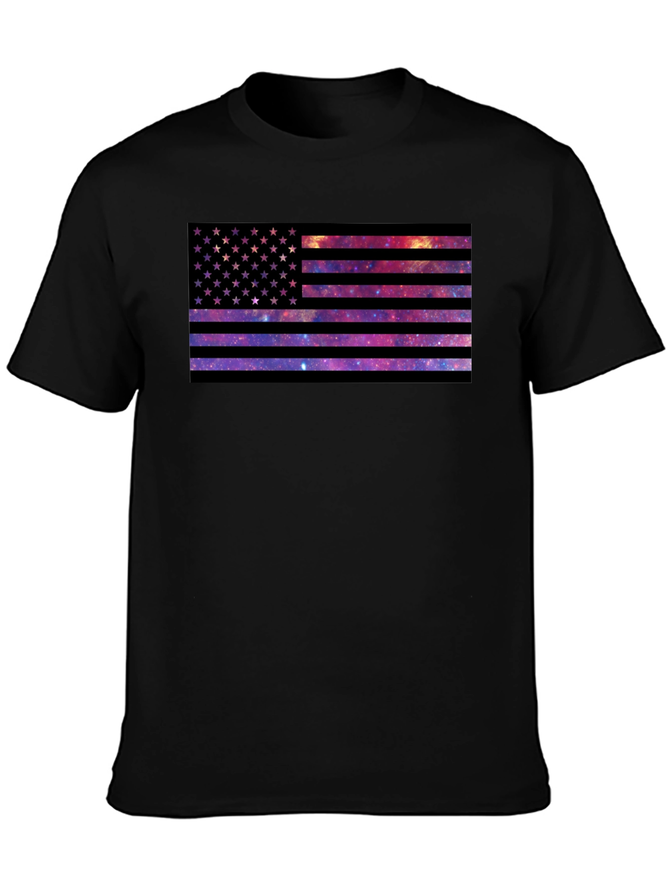 Galaxy American Flag Graphic Tee
