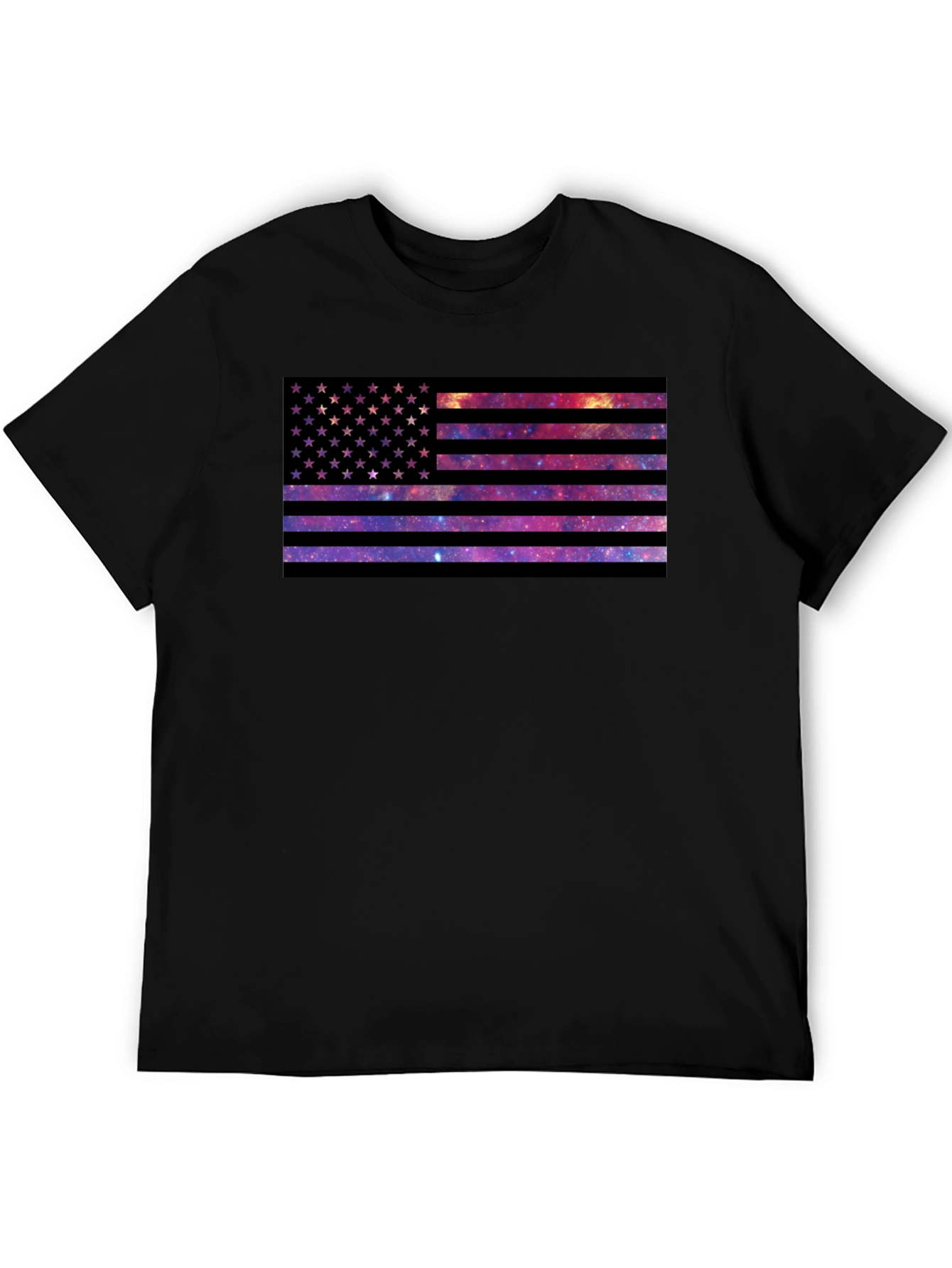 Galaxy American Flag Graphic Tee